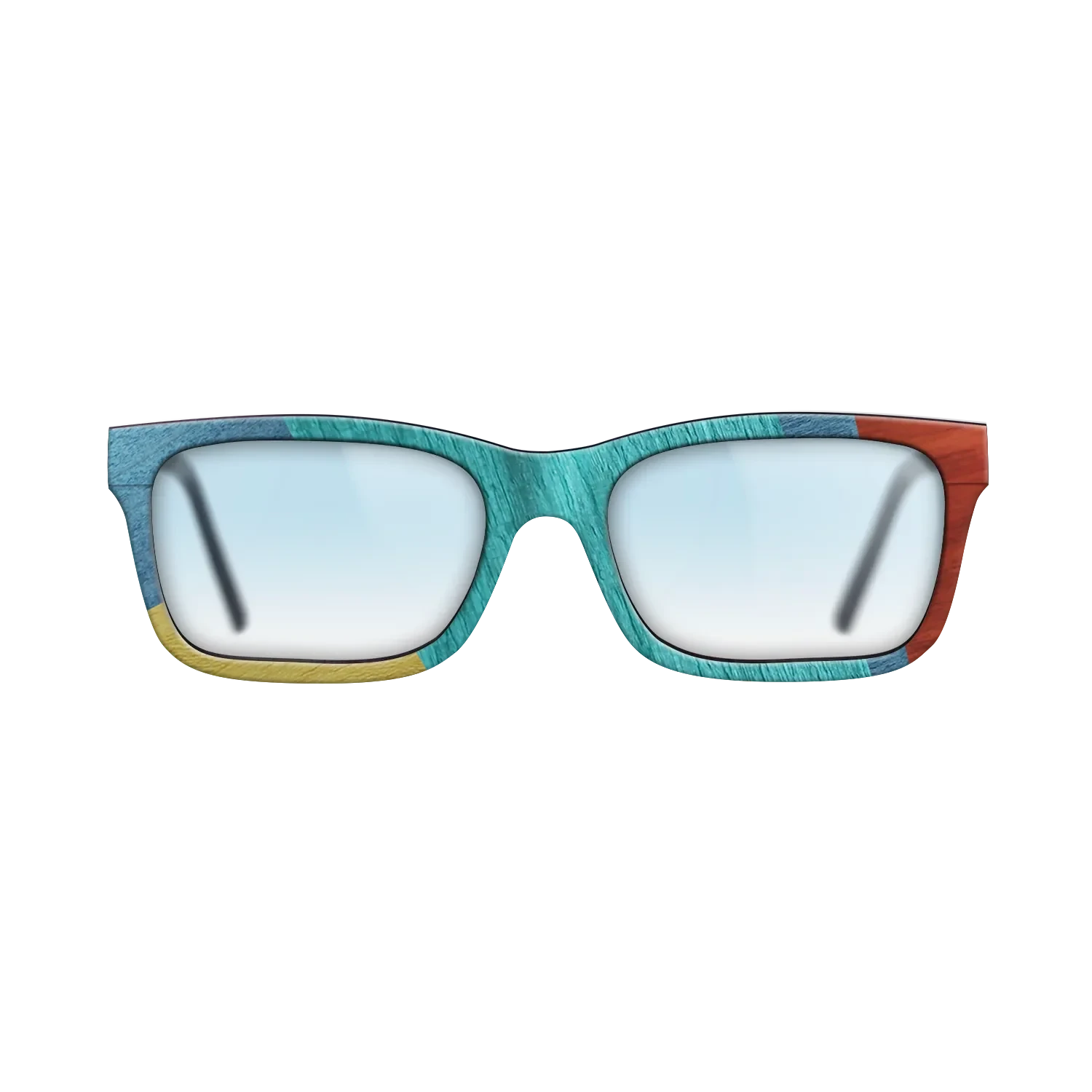 Poplar Dyed: Baby Blue,Poplar Dyed: Turquoise,Poplar Dyed: Blue Denim,Poplar Dyed: Yellow,Poplar Dyed: Red: Mosaic - The Sage - Rectangle - 1584 - SIRIS wood optic