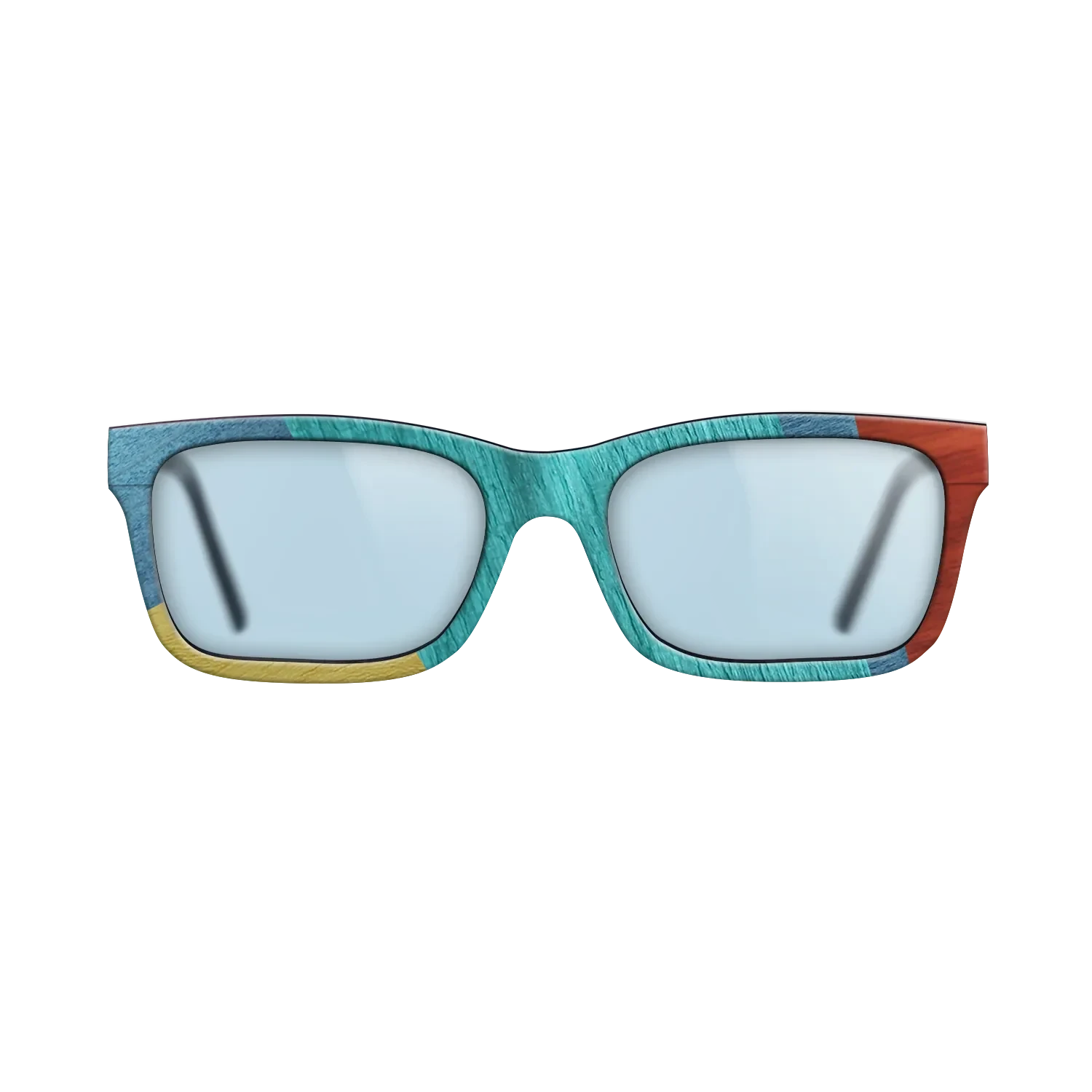 Poplar Dyed: Baby Blue,Poplar Dyed: Turquoise,Poplar Dyed: Blue Denim,Poplar Dyed: Yellow,Poplar Dyed: Red: Mosaic - The Sage - Rectangle - 1584 - SIRIS wood optic