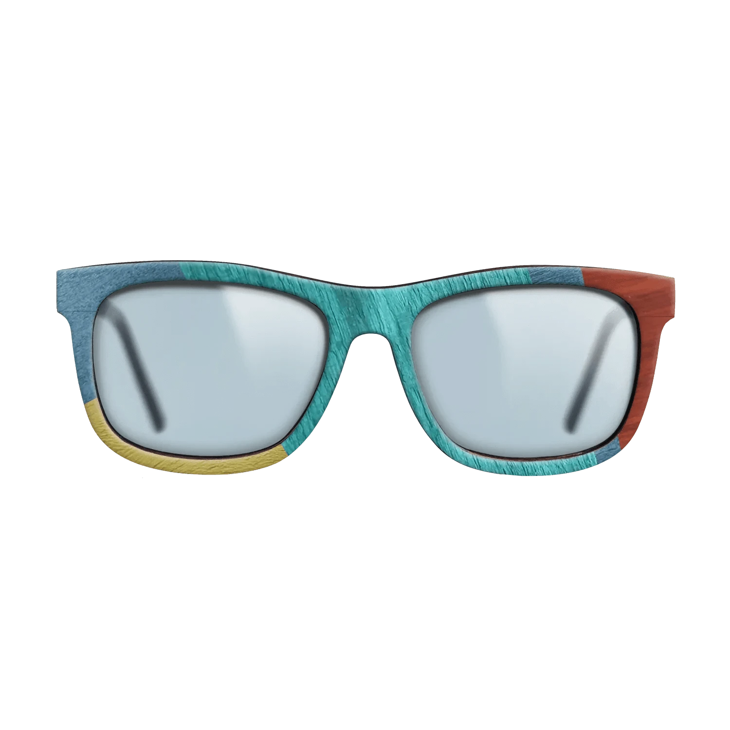 Poplar Dyed: Baby Blue,Poplar Dyed: Turquoise,Poplar Dyed: Blue Denim,Poplar Dyed: Yellow,Poplar Dyed: Red: Mosaic - The Hero - Square - 1584 - SIRIS wood optic