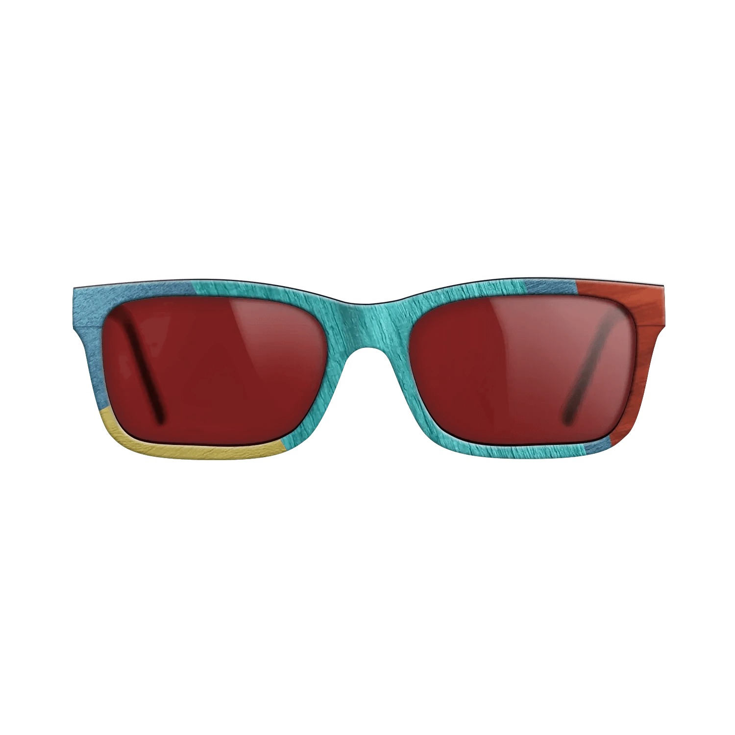 Poplar Dyed: Baby Blue,Poplar Dyed: Turquoise,Poplar Dyed: Blue Denim,Poplar Dyed: Yellow,Poplar Dyed: Red: Mosaic - The Sage - Rectangle - 1584 - SIRIS wood optic