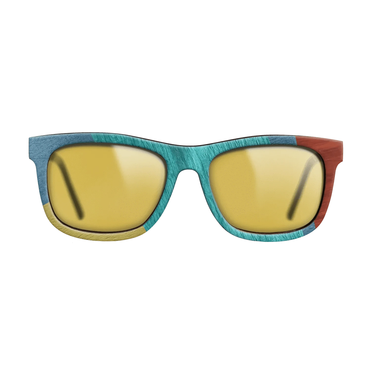 Poplar Dyed: Baby Blue,Poplar Dyed: Turquoise,Poplar Dyed: Blue Denim,Poplar Dyed: Yellow,Poplar Dyed: Red: Mosaic - The Hero - Square - 1584 - SIRIS wood optic
