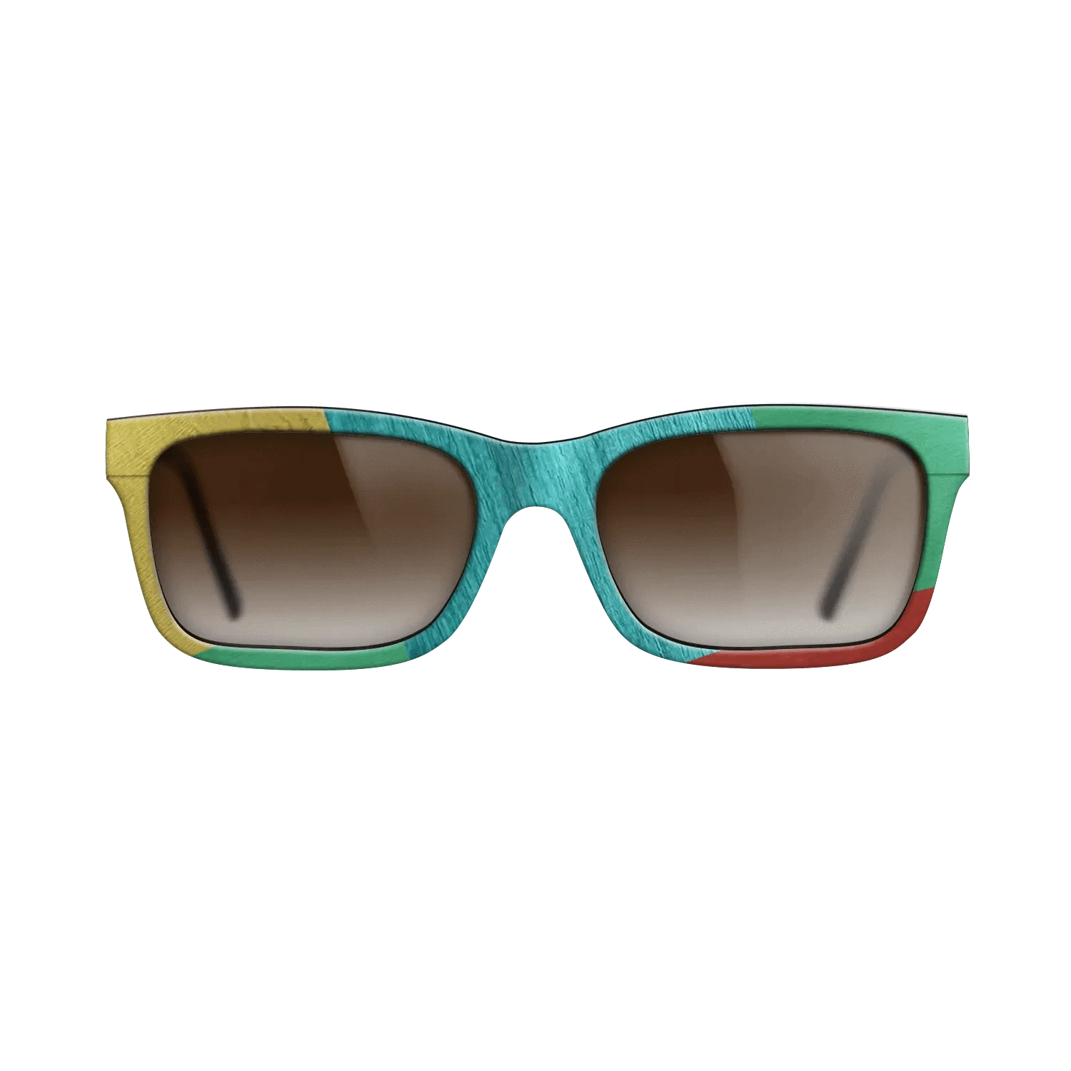 Poplar Dyed: Yellow,Poplar Dyed: Turquoise,Poplar Dyed: Blue Denim,Poplar Dyed: Green: Mosaic - The Sage - Rectangle - 1195 - SIRIS wood optic