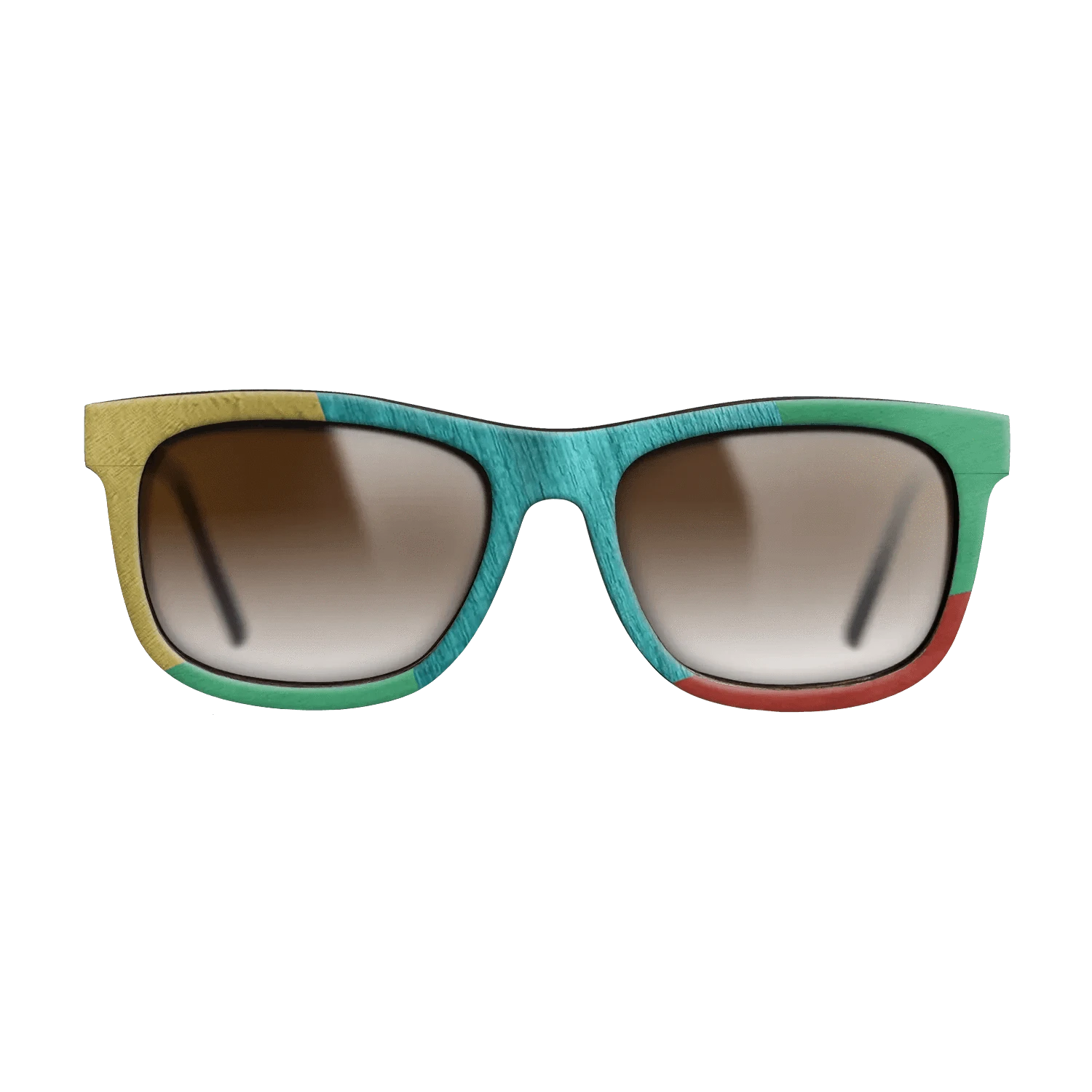 Poplar Dyed: Yellow,Poplar Dyed: Turquoise,Poplar Dyed: Blue Denim,Poplar Dyed: Green: Mosaic - The Hero - Square - 1195 - SIRIS wood optic