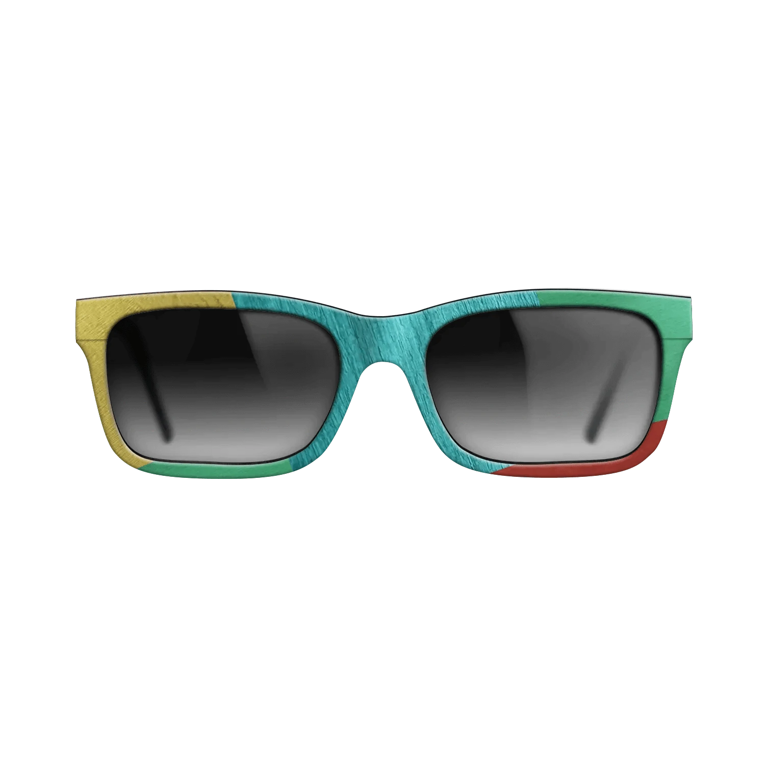 Poplar Dyed: Yellow,Poplar Dyed: Turquoise,Poplar Dyed: Blue Denim,Poplar Dyed: Green: Mosaic - The Sage - Rectangle - 1195 - SIRIS wood optic