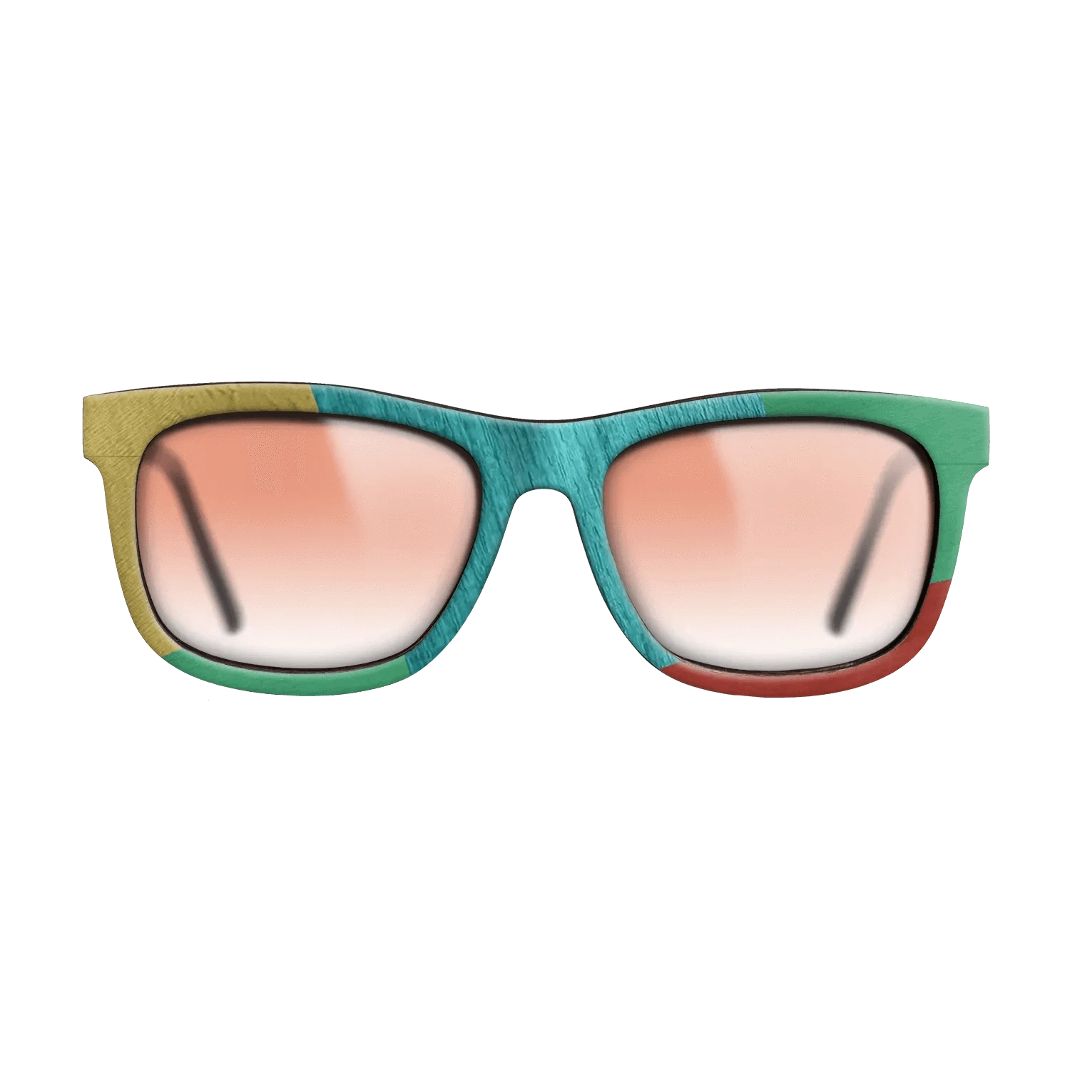 Poplar Dyed: Yellow,Poplar Dyed: Turquoise,Poplar Dyed: Blue Denim,Poplar Dyed: Green: Mosaic - The Hero - Square - 1195 - SIRIS wood optic