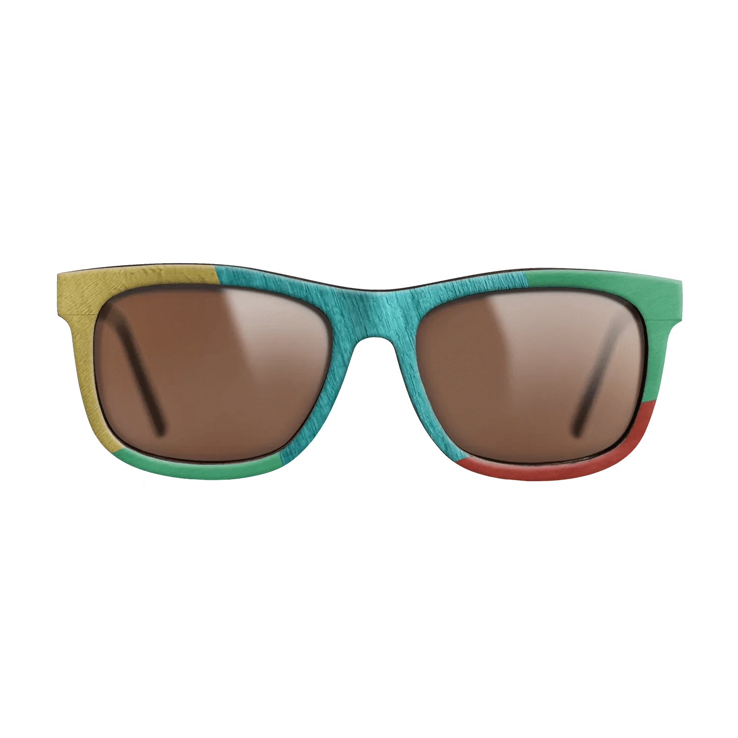 Poplar Dyed: Yellow,Poplar Dyed: Turquoise,Poplar Dyed: Blue Denim,Poplar Dyed: Green: Mosaic - The Hero - Square - 1195 - SIRIS wood optic