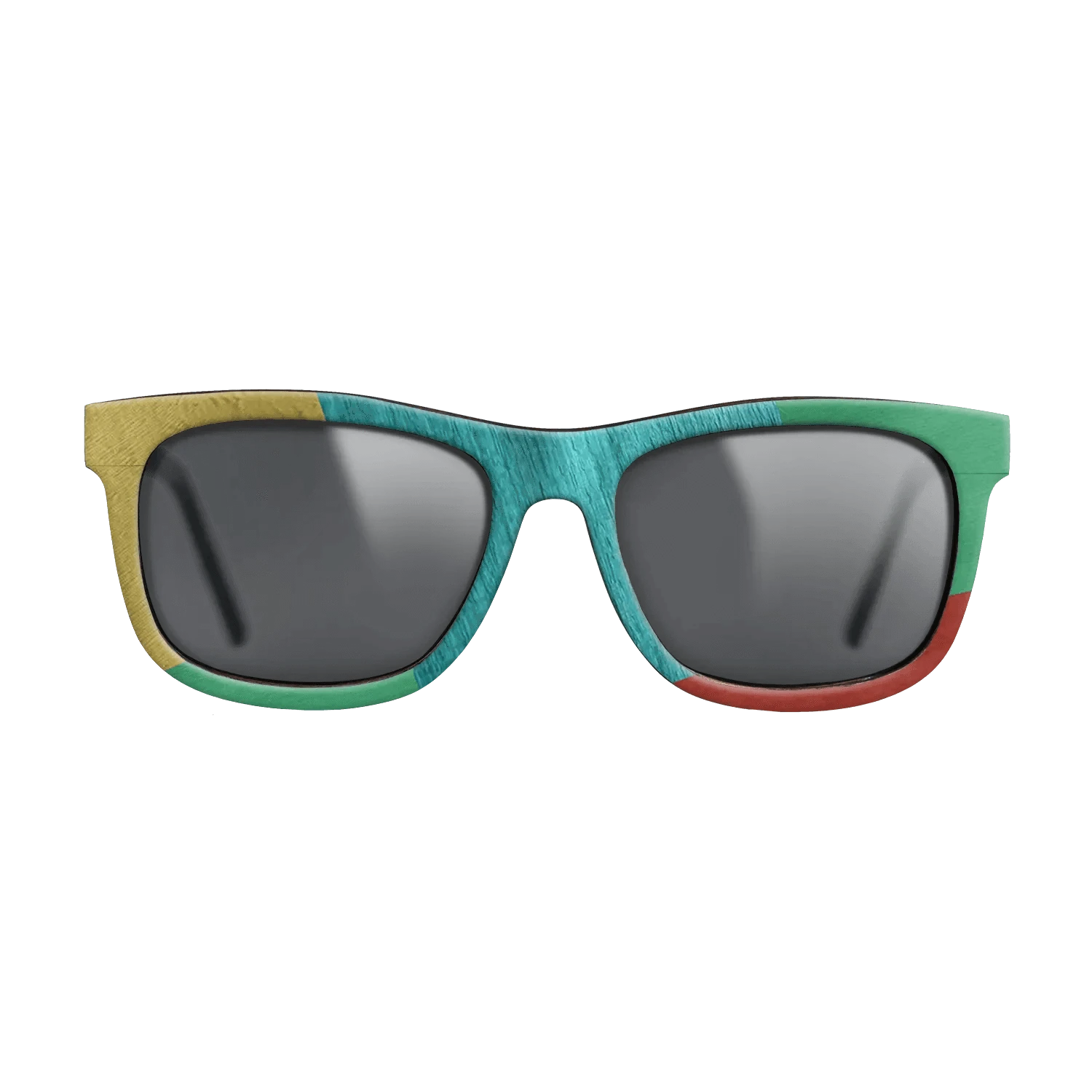 Poplar Dyed: Yellow,Poplar Dyed: Turquoise,Poplar Dyed: Blue Denim,Poplar Dyed: Green: Mosaic - The Hero - Square - 1195 - SIRIS wood optic