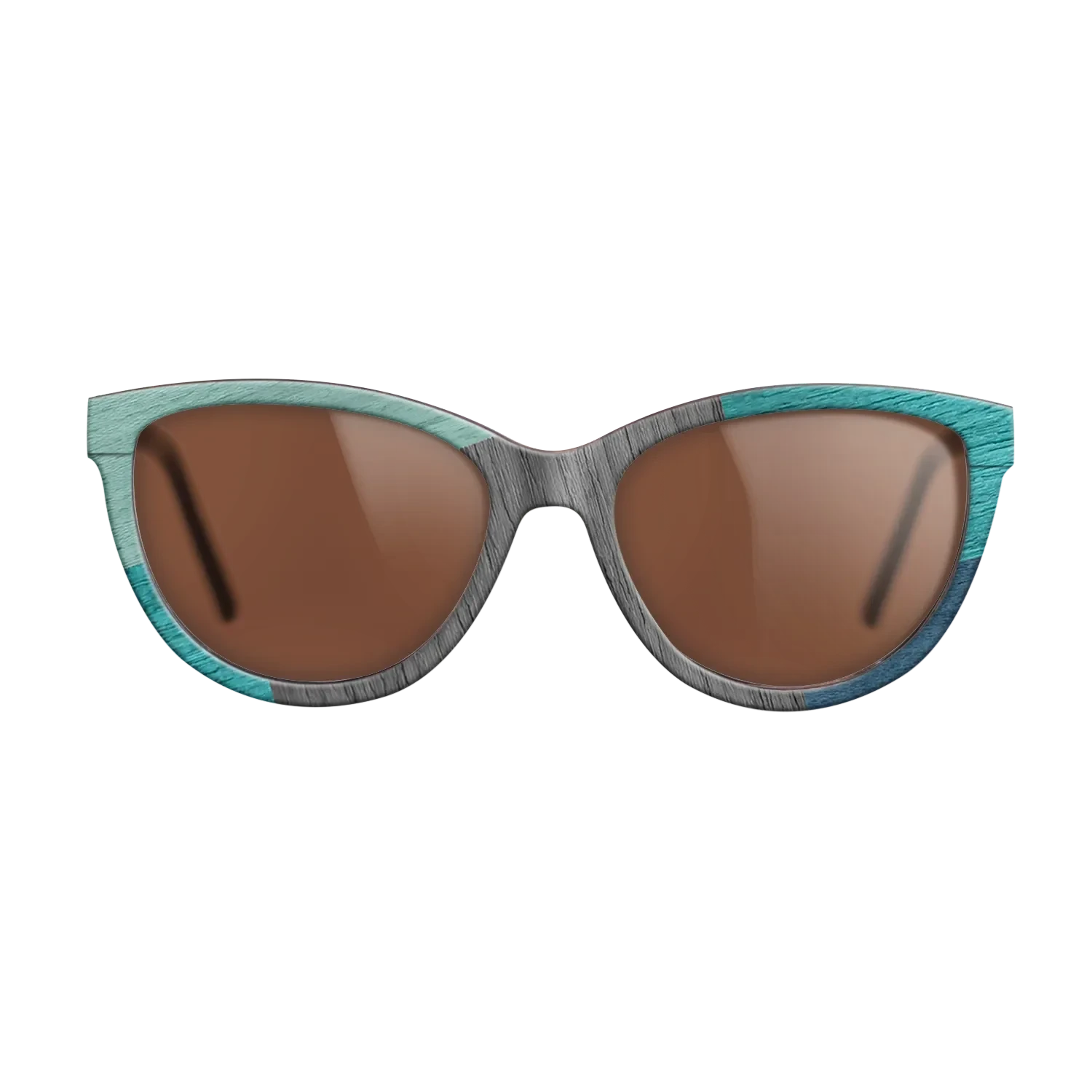 Poplar Dyed: Baby Blue,Poplar Dyed: Turquoise,Grey Oak,Poplar Dyed: Blue Denim: Mosaic - The Maiden - Cat - 1777 - SIRIS wood optic