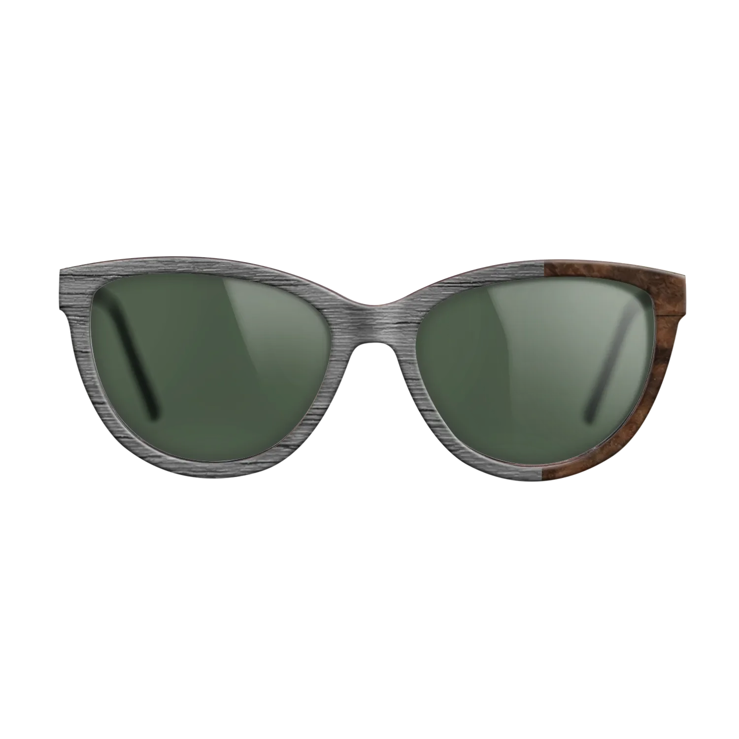 Dyed Poplar: Gray, Walnut Burl: DiCut Noir - The Maiden - Cat - SIRIS wood optic