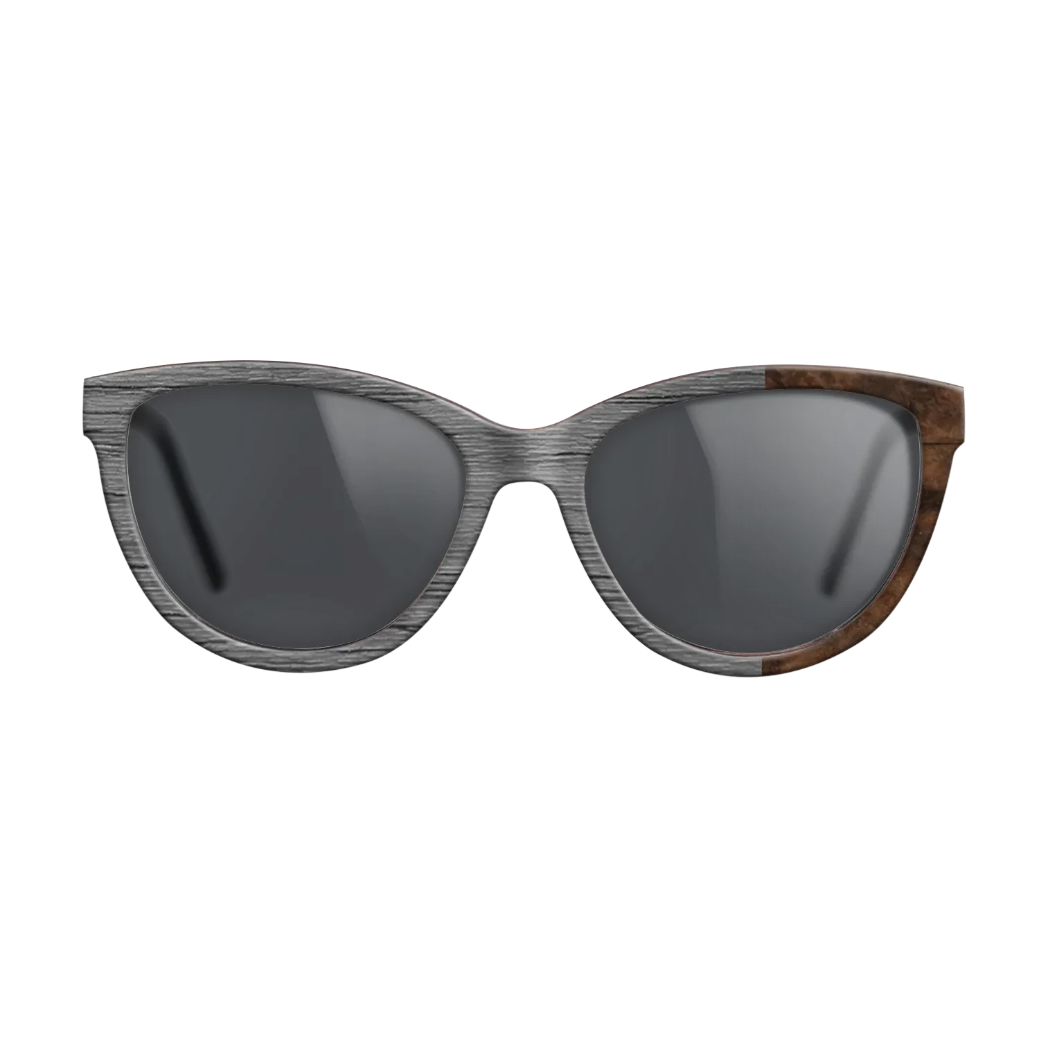 Dyed Poplar: Gray, Walnut Burl: DiCut Noir - The Maiden - Cat - SIRIS wood optic