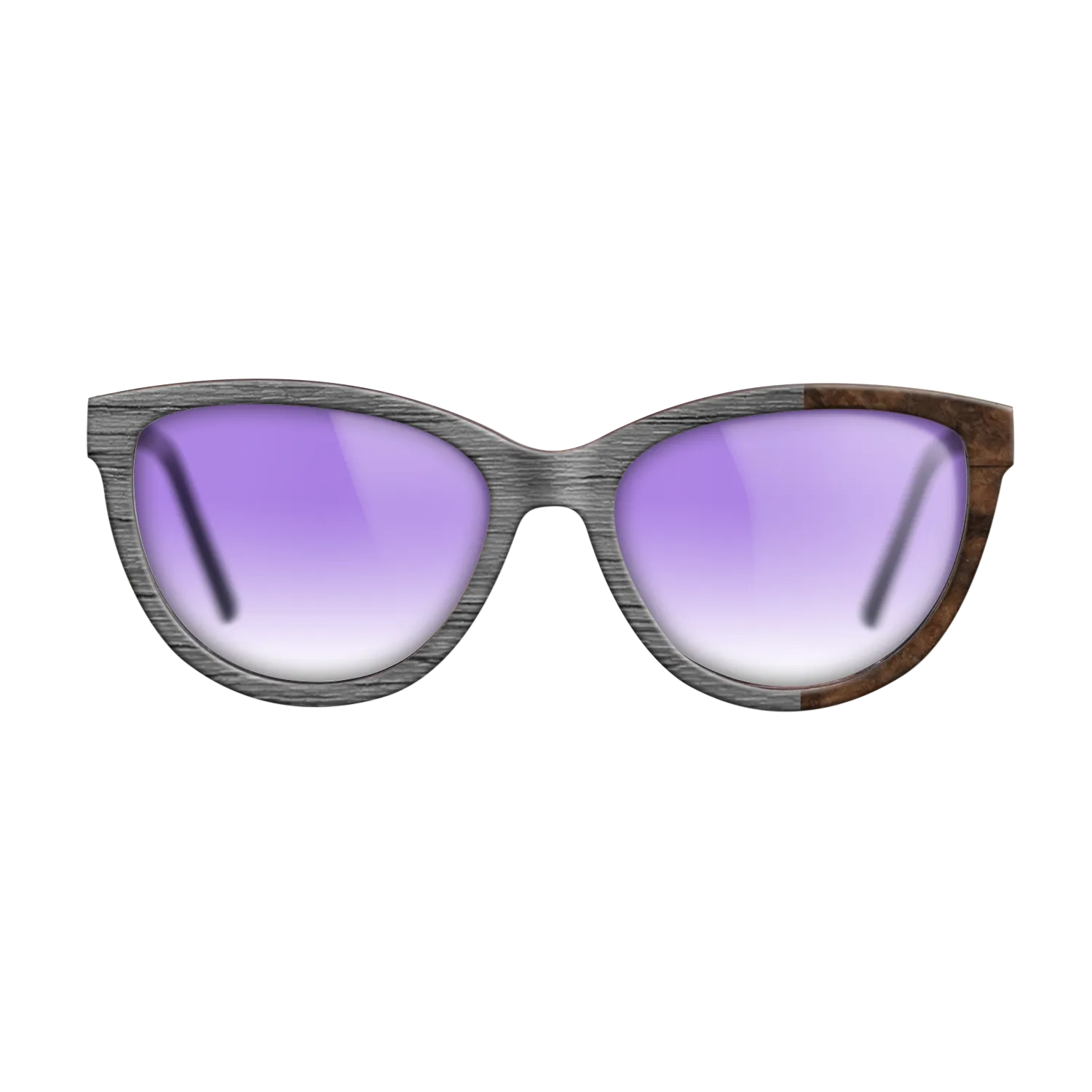 Dyed Poplar: Gray, Walnut Burl: DiCut Noir - The Maiden - Cat - SIRIS wood optic