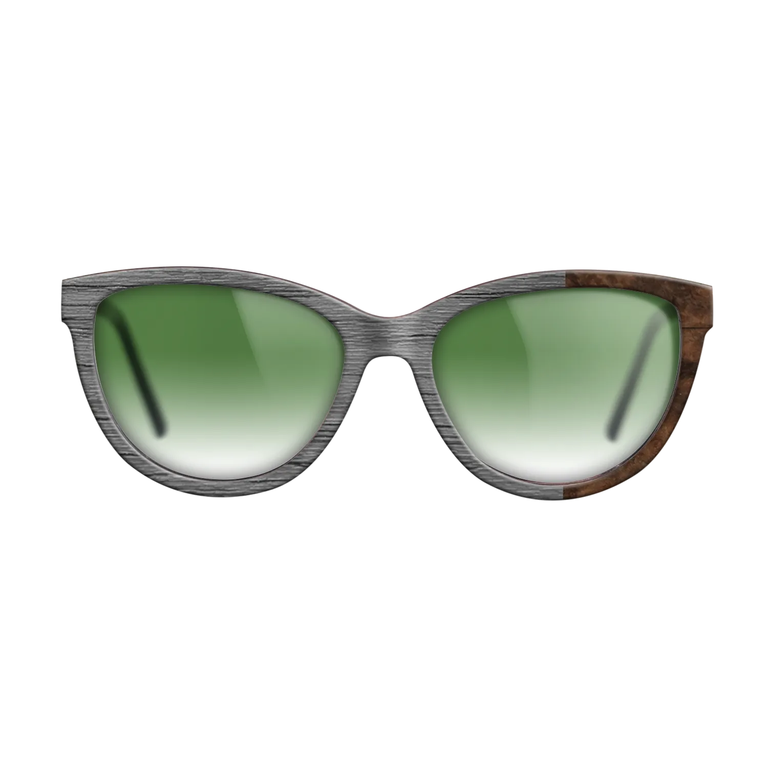 Dyed Poplar: Gray, Walnut Burl: DiCut Noir - The Maiden - Cat - SIRIS wood optic