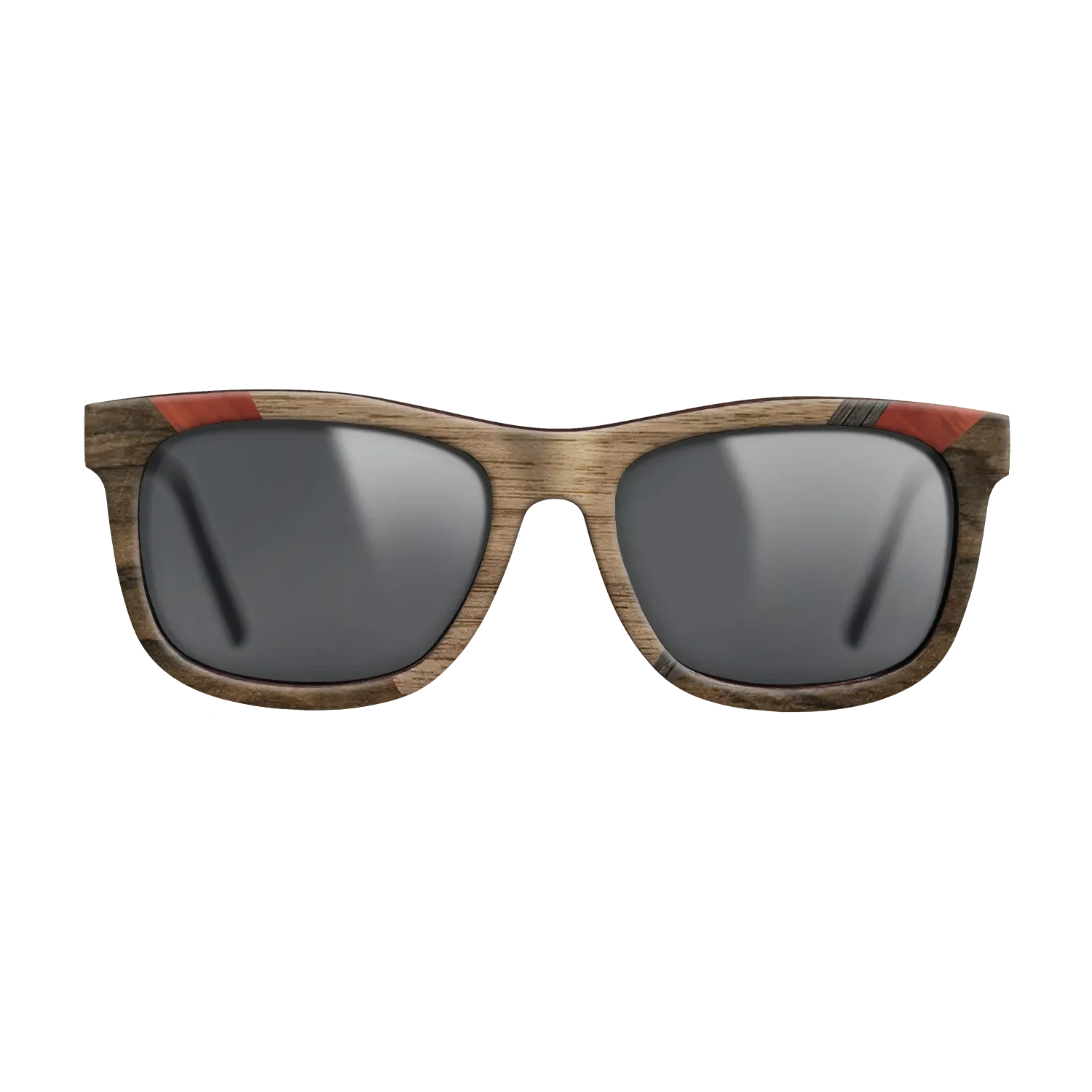 Walnut: Straight Grain,Poplar Dyed: Red,Fumed Oak,Ziricote Dark Quartered: Geometric - The Hero - Square - 692 - SIRIS wood optic