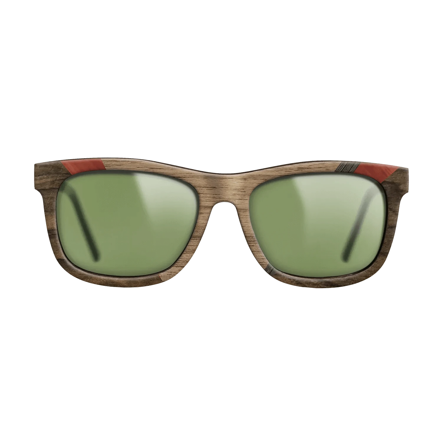 Walnut: Straight Grain,Poplar Dyed: Red,Fumed Oak,Ziricote Dark Quartered: Geometric - The Hero - Square - 692 - SIRIS wood optic