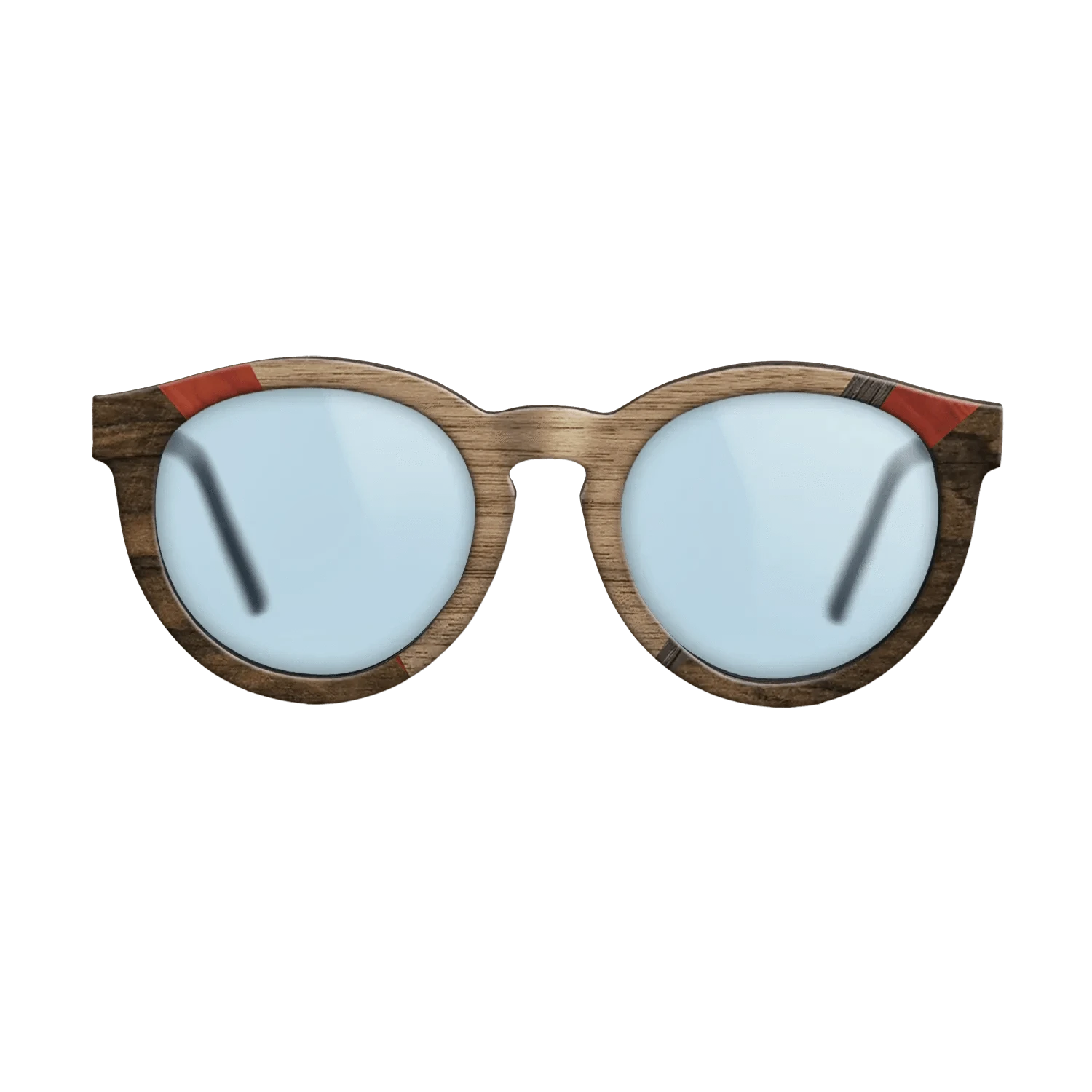 Walnut: Straight Grain,Poplar Dyed: Red,Fumed Oak,Ziricote Dark Quartered: Geometric - The Rebel - Round - 692 - SIRIS wood optic