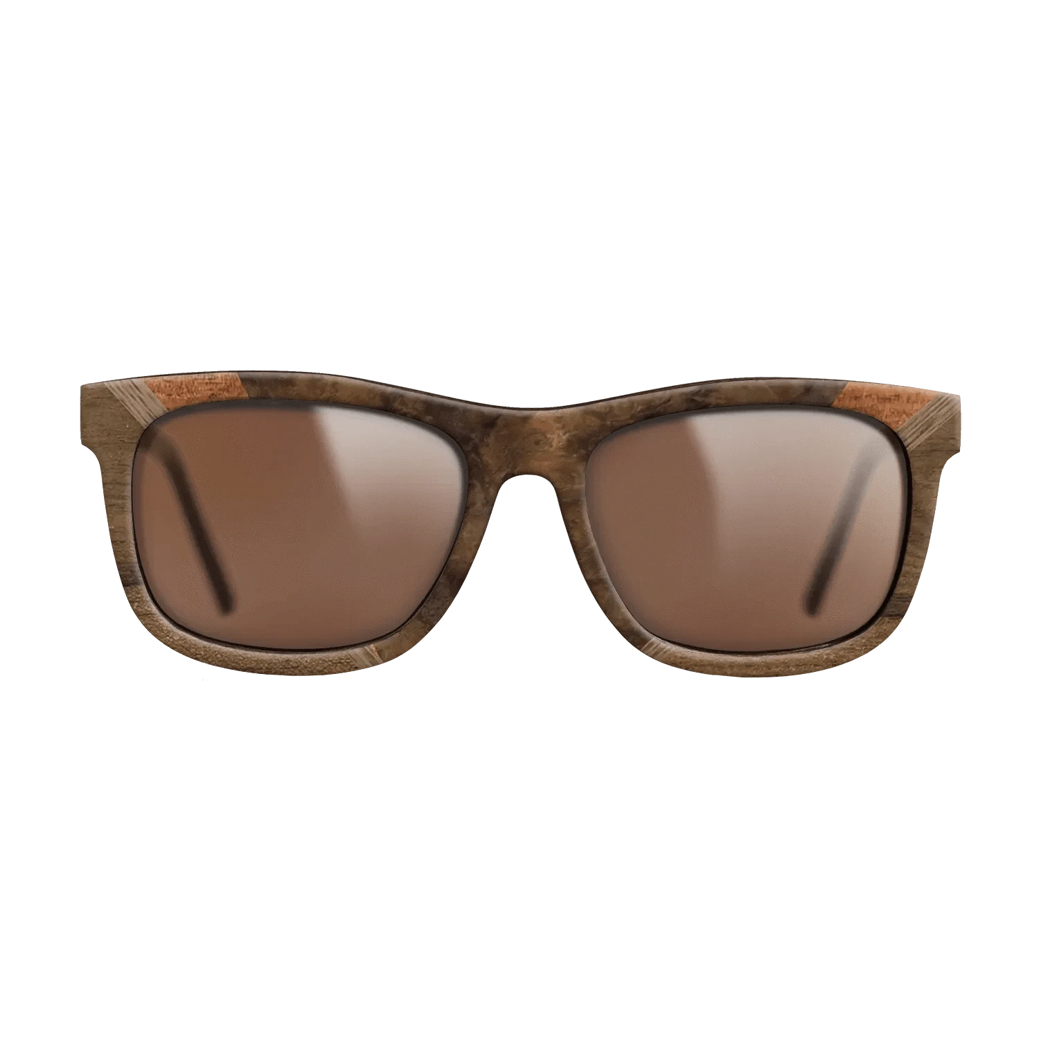 Walnut Burl,Ziricote Light Quartered,Walnut: Straight Grain,Koa: Geometric - The Hero - Square - 1337 - SIRIS wood optic