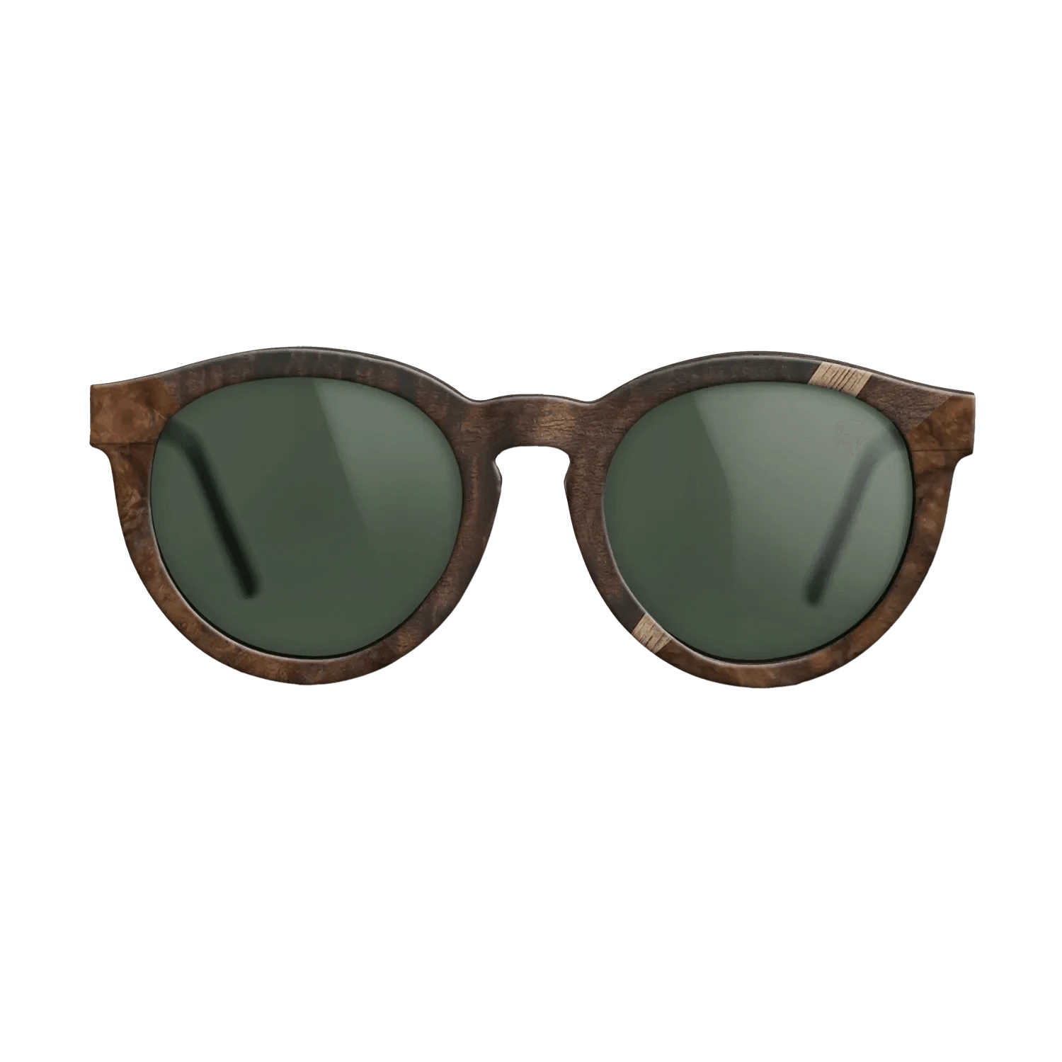 Walnut: Straight Grain,Poplar Dyed: Grey,Walnut Burl,Fumed Eucalyptus: Geometric - The Rebel - Round - 1516 - SIRIS wood optic