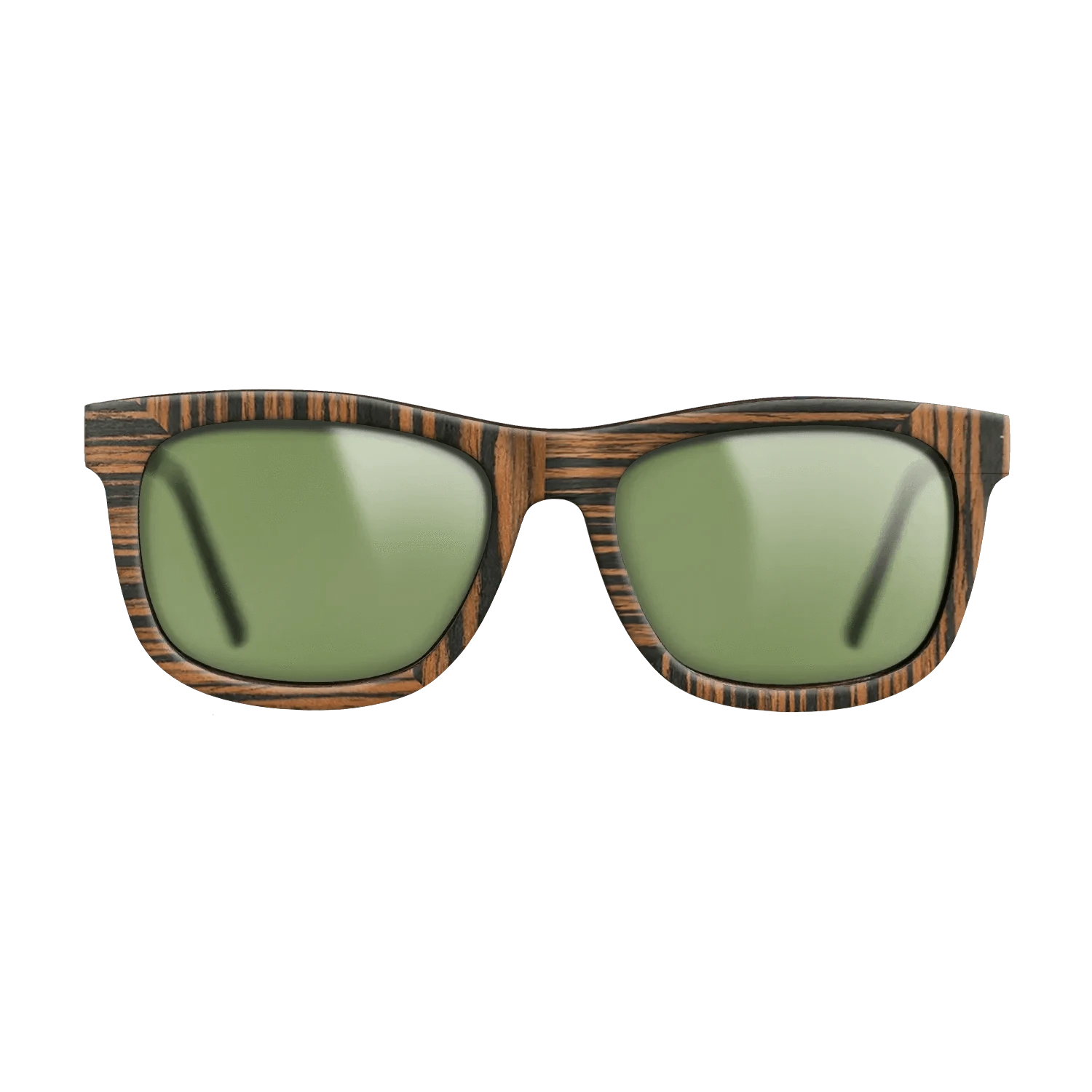 Walnut: Straight Grain,Italian Ebony: Weave - The Hero - Square - 1176 - SIRIS wood optic