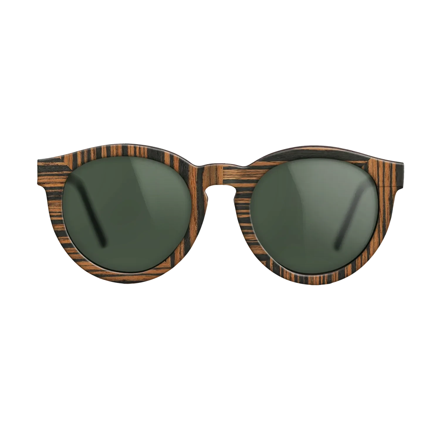 Ziricote Dark Quartered,Fumed Oak,Italian Ebony: Weave - The Rebel - Round - 1666 - SIRIS wood optic