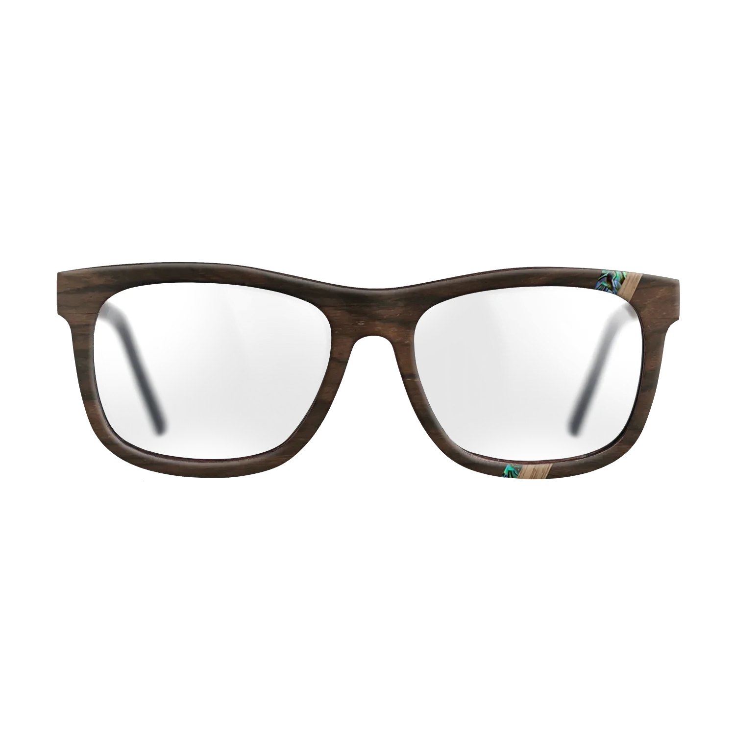 Ziricote Dark Quartered,Walnut: Straight Grain,Abalone Shell,Fumed Oak: Fractal - The Hero - Square - 1227 - SIRIS wood optic