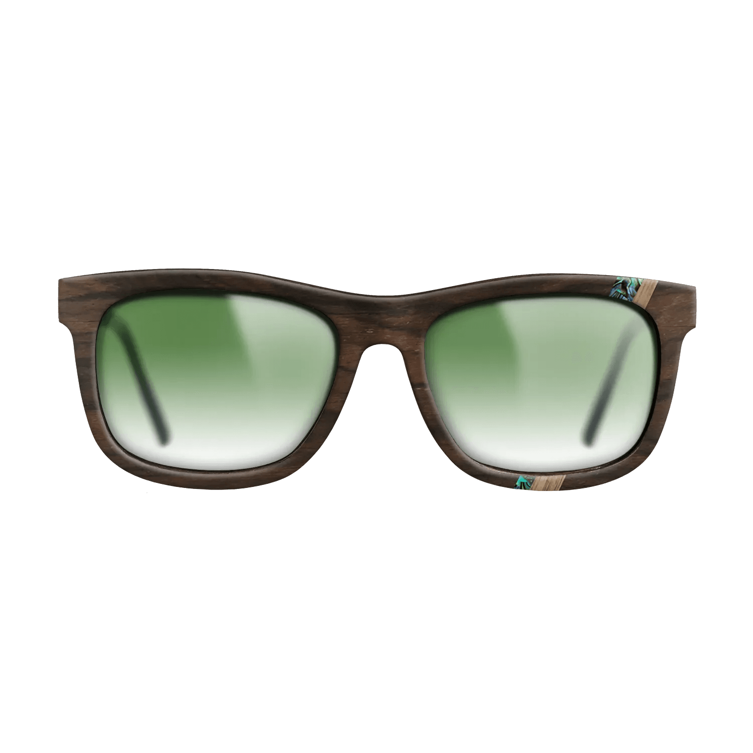 Ziricote Dark Quartered,Walnut: Straight Grain,Abalone Shell,Fumed Oak: Fractal - The Hero - Square - 1227 - SIRIS wood optic