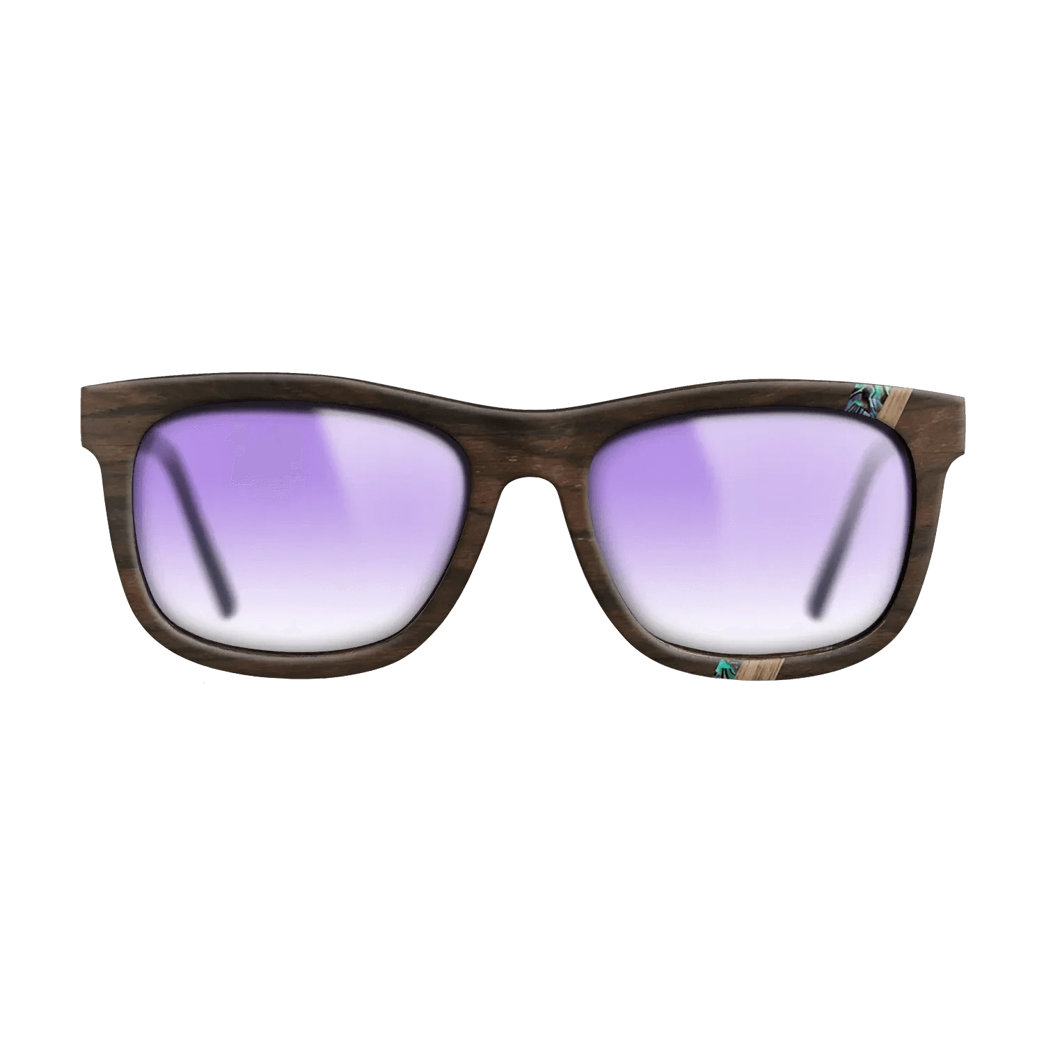 Ziricote Dark Quartered,Walnut: Straight Grain,Abalone Shell,Fumed Oak: Fractal - The Hero - Square - 1227 - SIRIS wood optic