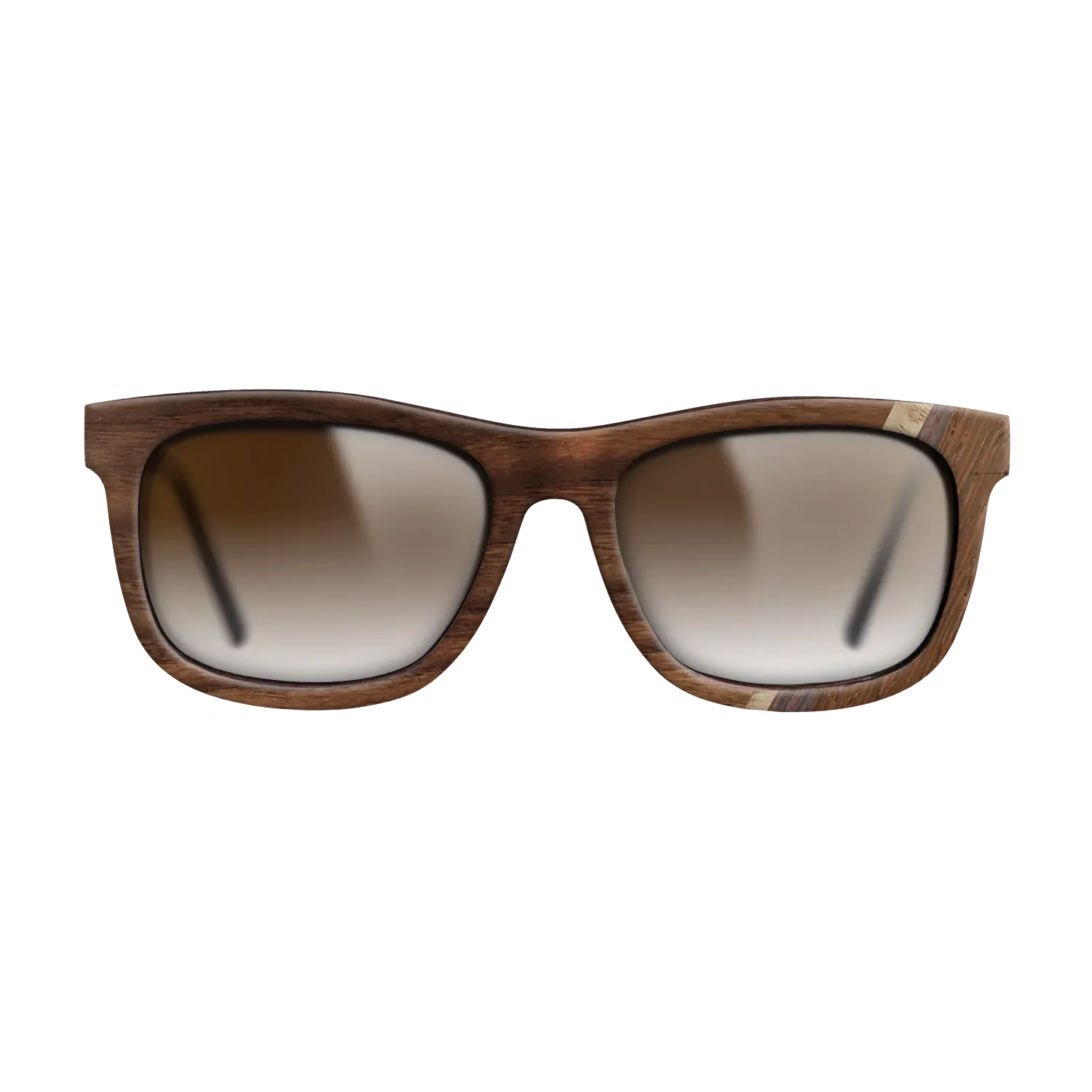 Walnut Claro Dark,Olive Burl,Wenge,Rosewood Reconstituted: Fractal - The Hero - Square - 1691 - SIRIS wood optic