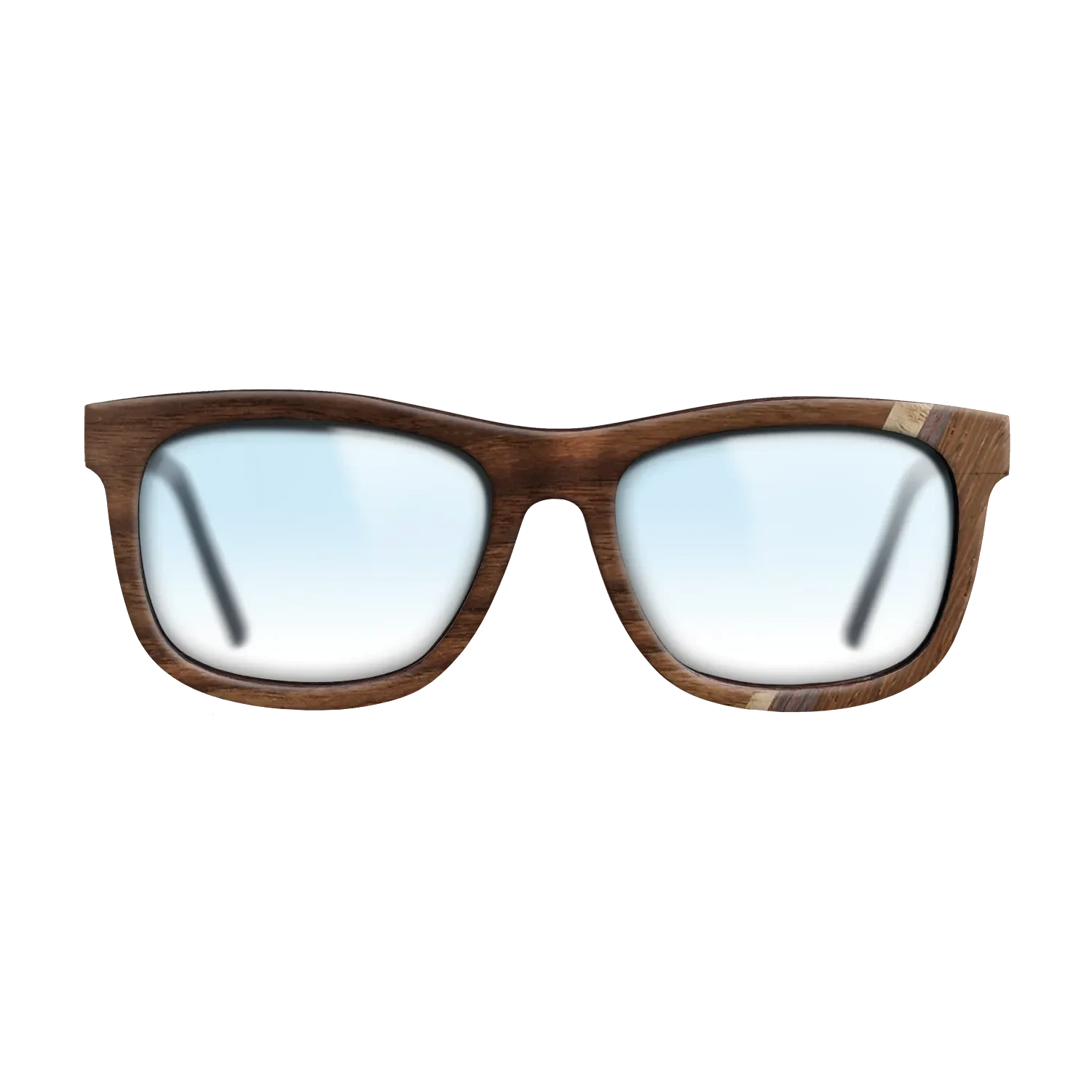 Walnut Claro Dark,Olive Burl,Wenge,Rosewood Reconstituted: Fractal - The Hero - Square - 1691 - SIRIS wood optic