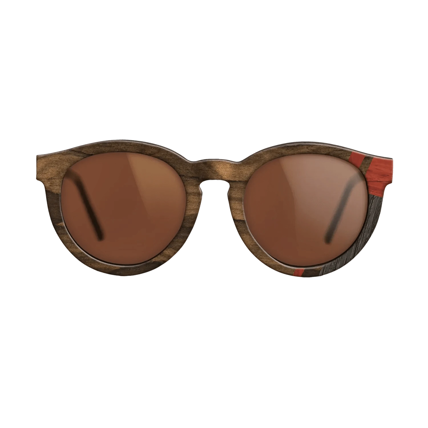 Wenge,Fumed Oak,Poplar Dyed: Red,Ziricote Dark Quartered: Mosaic - The Rebel - Round - 1362 - SIRIS wood optic