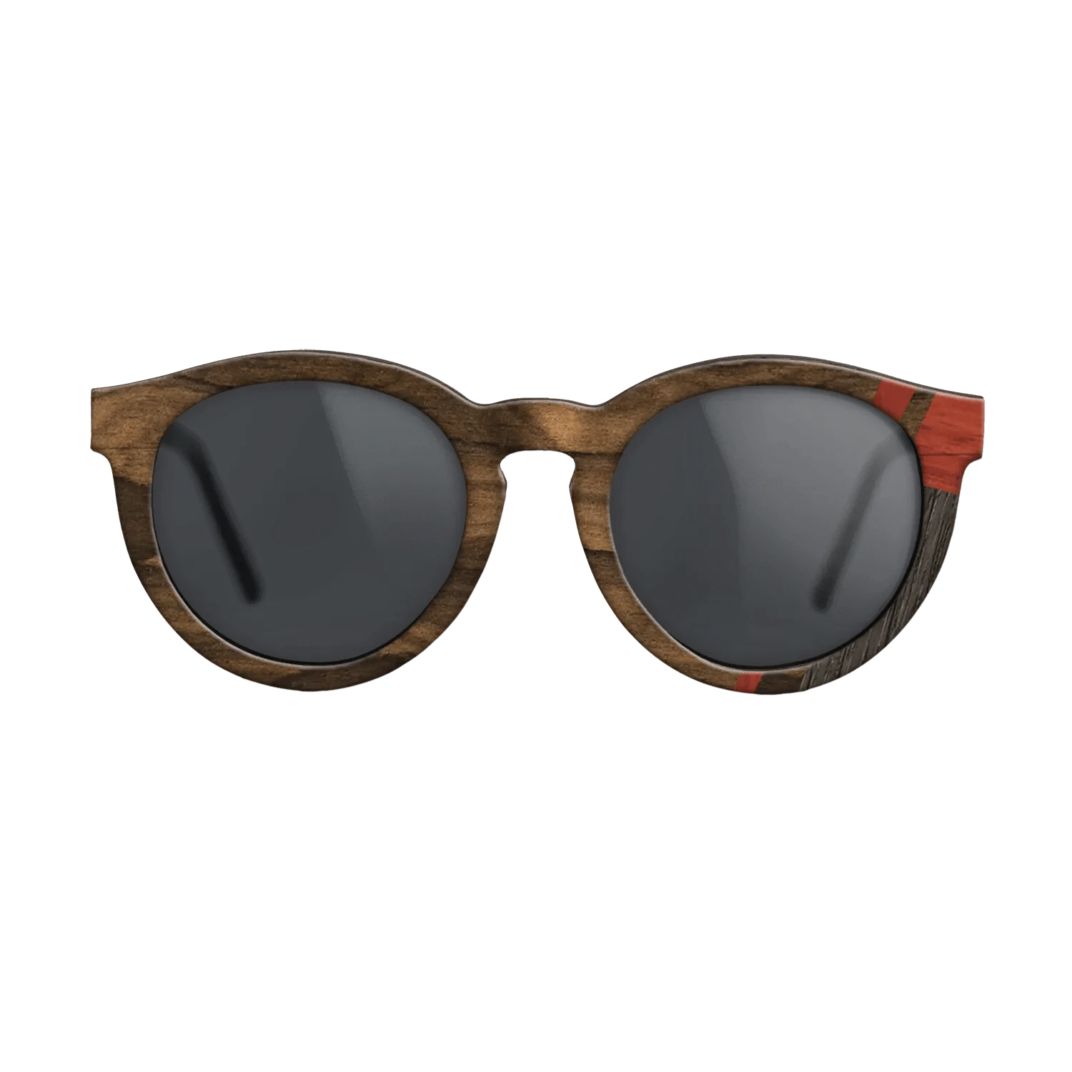 Wenge,Fumed Oak,Poplar Dyed: Red,Ziricote Dark Quartered: Mosaic - The Rebel - Round - 1362 - SIRIS wood optic