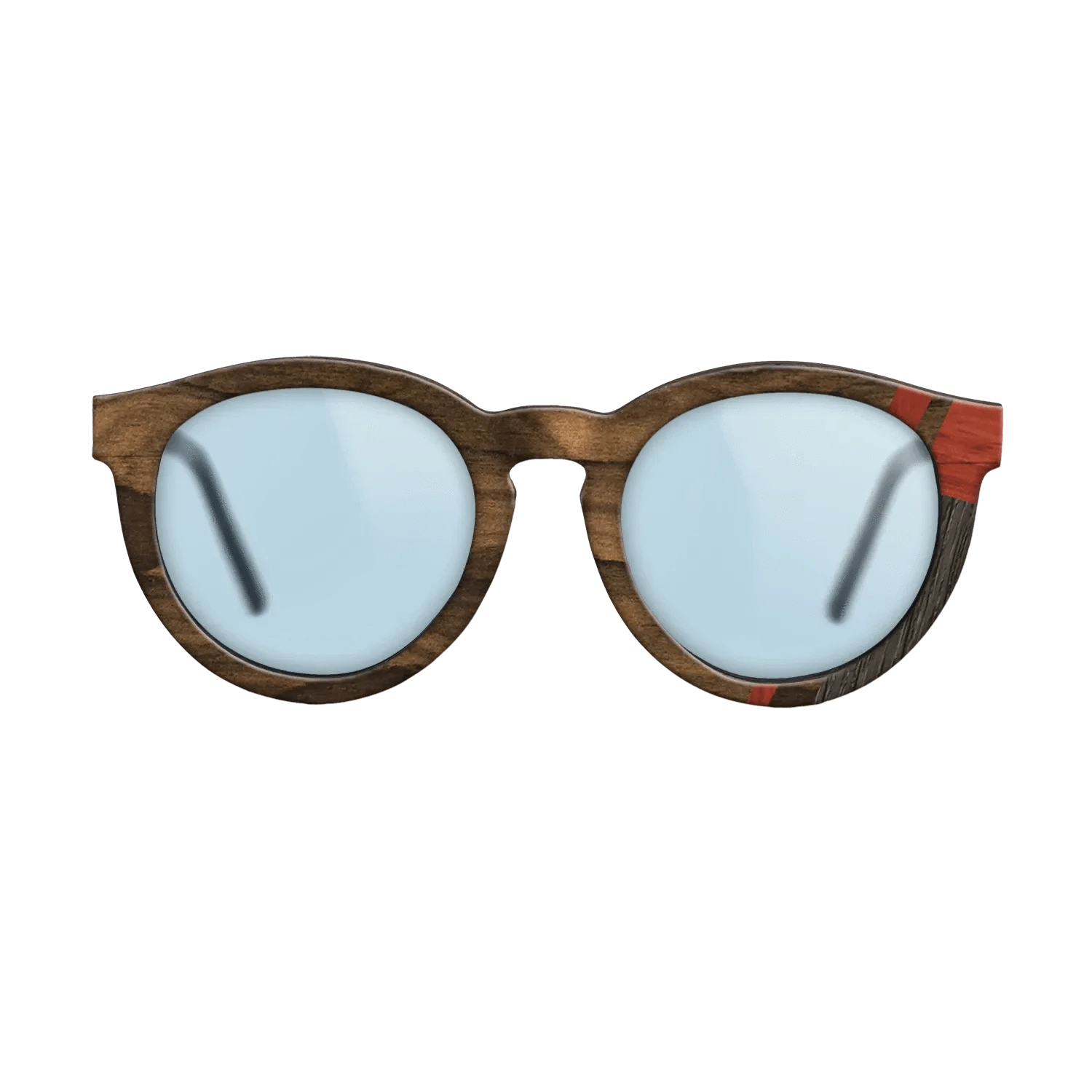 Wenge,Fumed Oak,Poplar Dyed: Red,Ziricote Dark Quartered: Mosaic - The Rebel - Round - 1362 - SIRIS wood optic
