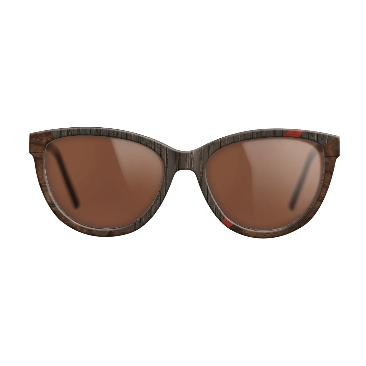 Walnut: Straight Grain,Fumed Oak,Poplar Dyed: Red,Walnut Burl: Geometric - The Maiden - Cat - 2051 - SIRIS wood optic