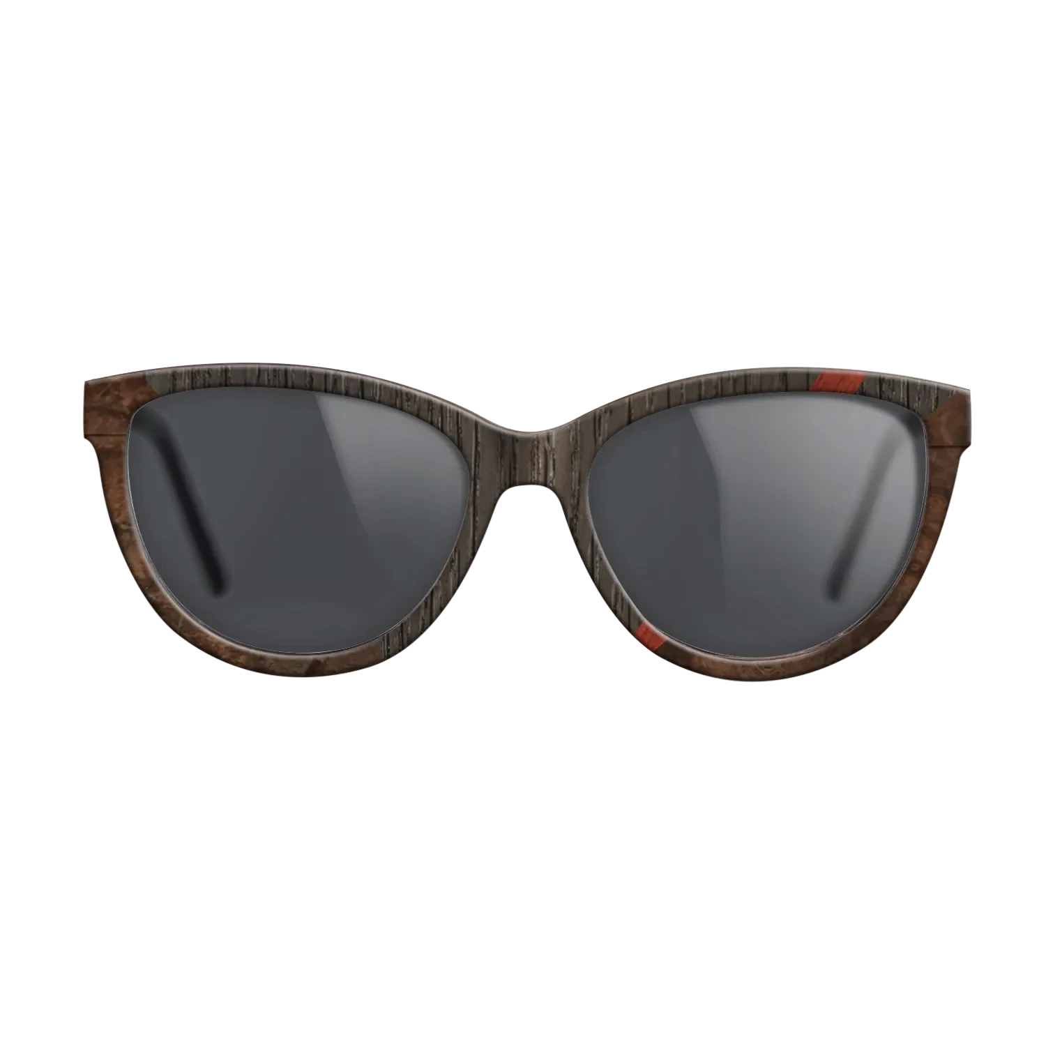 Walnut: Straight Grain,Fumed Oak,Poplar Dyed: Red,Walnut Burl: Geometric - The Maiden - Cat - 2051 - SIRIS wood optic