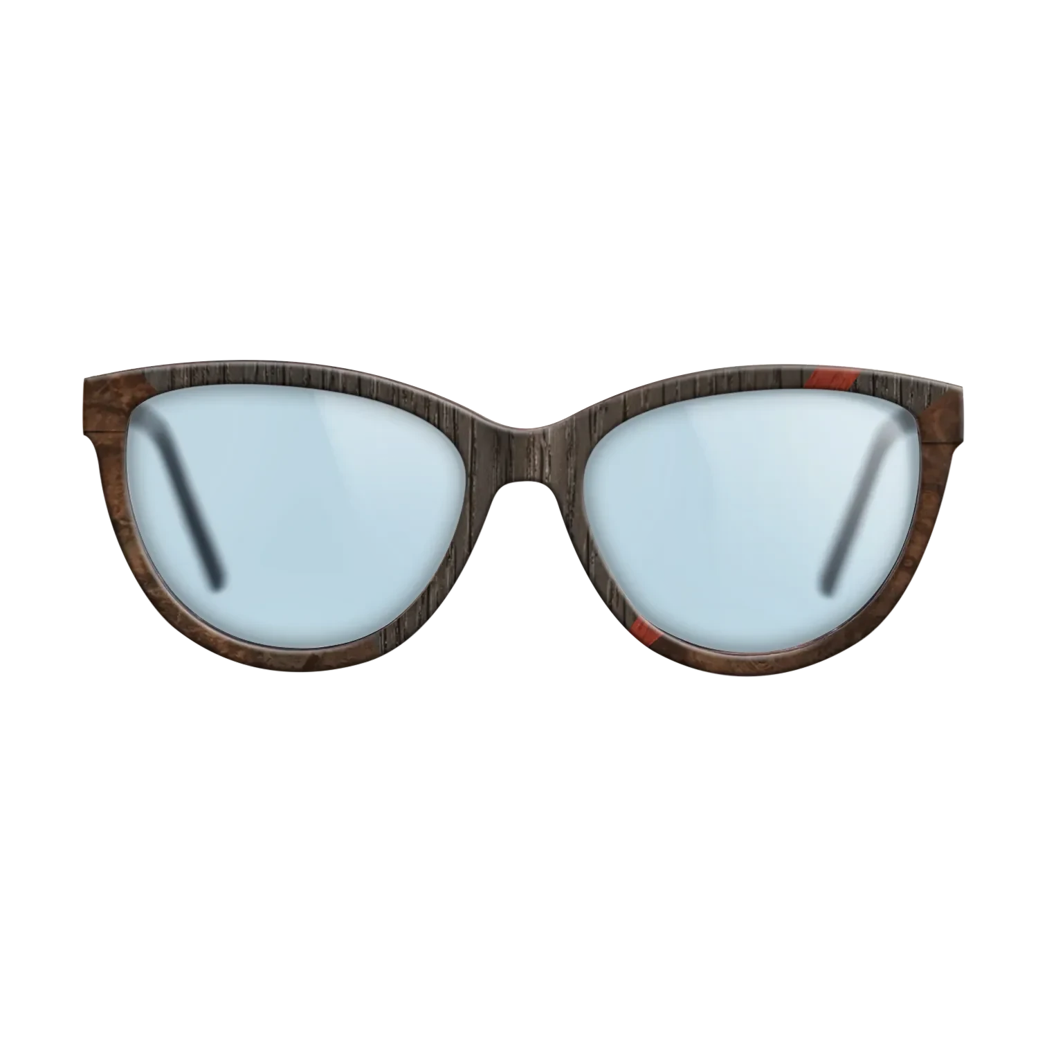 Walnut: Straight Grain,Fumed Oak,Poplar Dyed: Red,Walnut Burl: Geometric - The Maiden - Cat - 2051 - SIRIS wood optic
