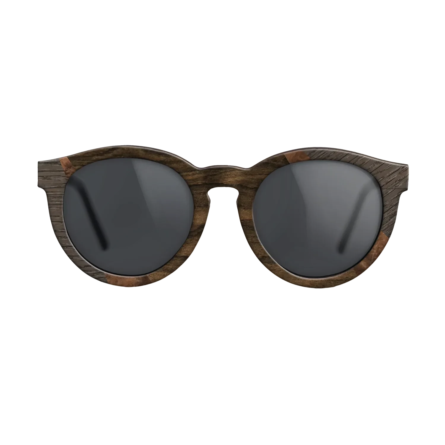 Ziricote Dark Quartered,Fumed Oak,Walnut: Straight Grain,Walnut Burl: Fractal - The Rebel - Round - 1006 - SIRIS wood optic