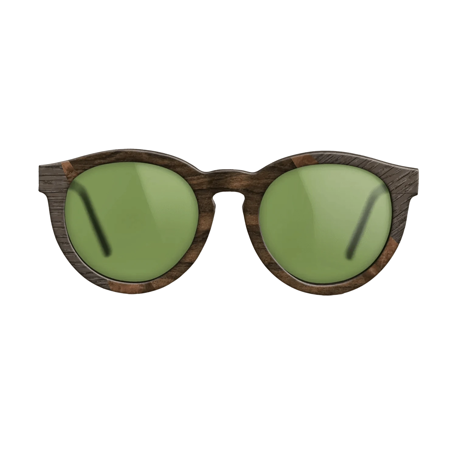 Ziricote Dark Quartered,Fumed Oak,Walnut: Straight Grain,Walnut Burl: Fractal - The Rebel - Round - 1006 - SIRIS wood optic