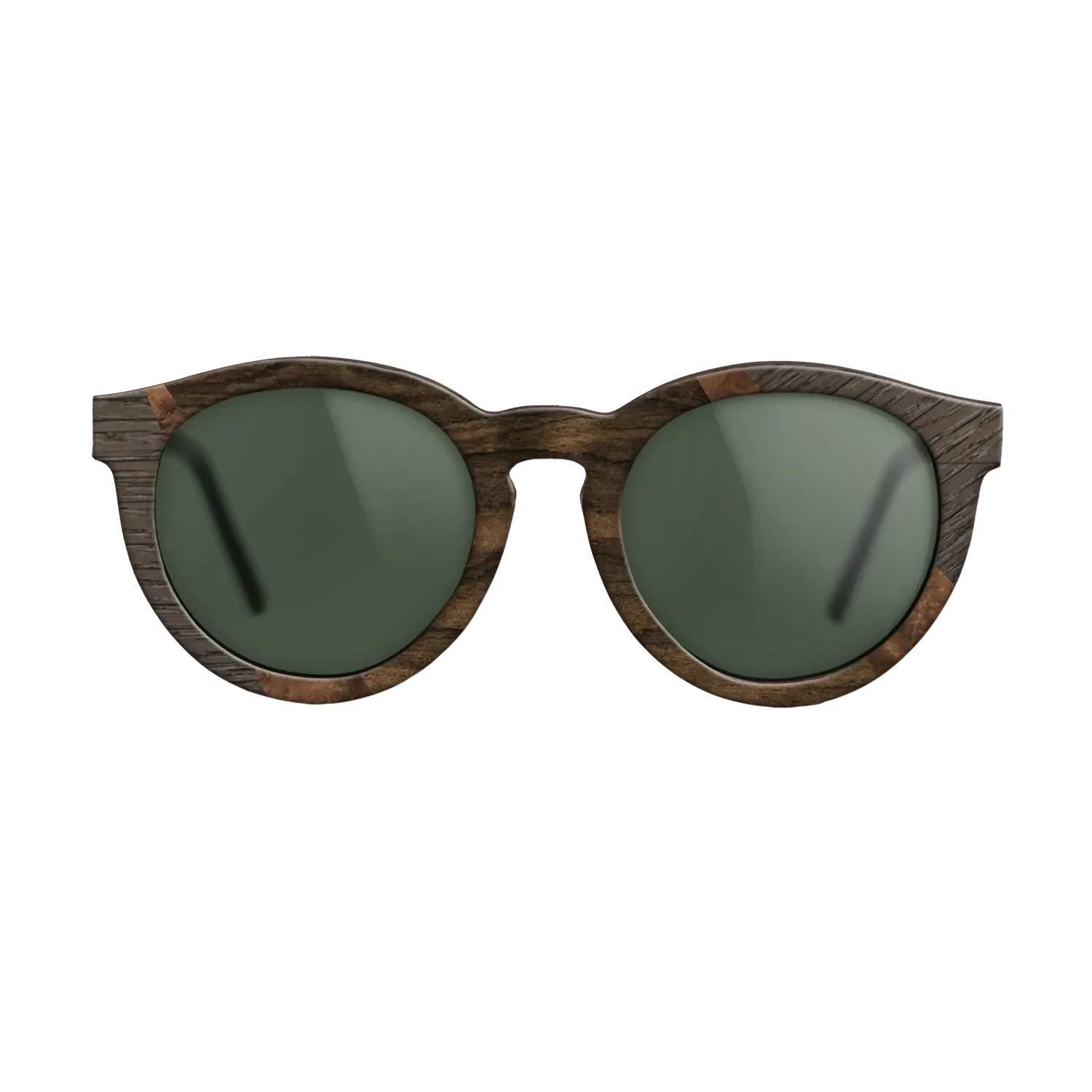 Ziricote Dark Quartered,Fumed Oak,Walnut: Straight Grain,Walnut Burl: Fractal - The Rebel - Round - 1006 - SIRIS wood optic