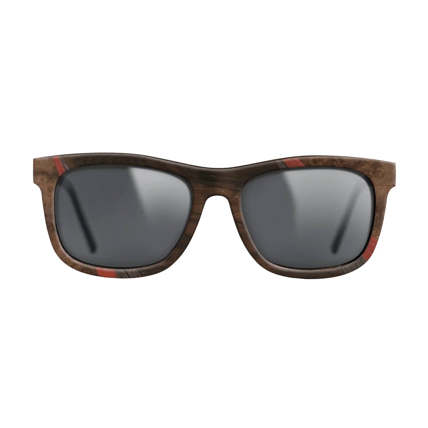 Ziricote Dark Quartered,Fumed Oak,Poplar Dyed: Red,Walnut: Straight Grain,Walnut Burl: Fractal - The Hero - Square - 857 - SIRIS wood optic