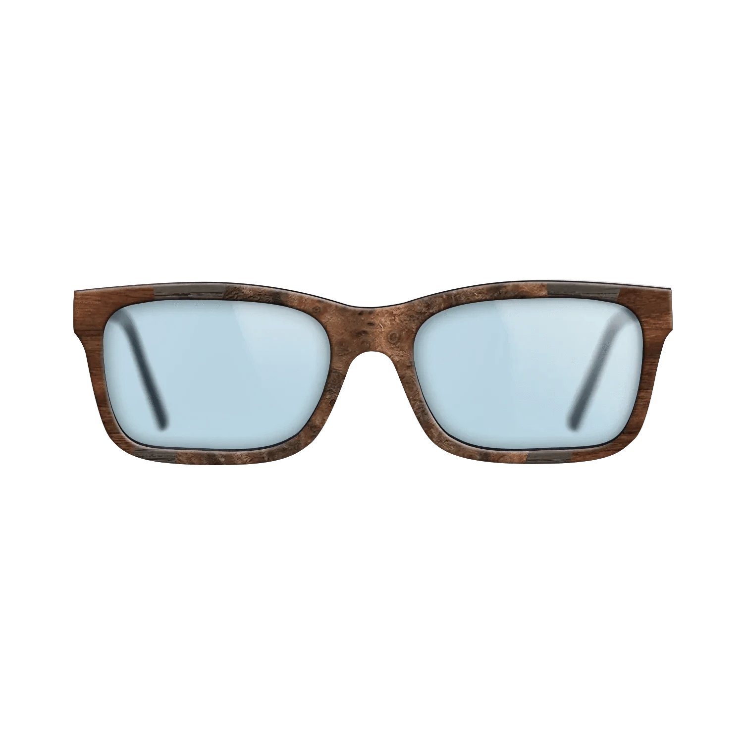 Walnut Burl,Fumed Oak,Walnut Claro Dark: Fractal - The Sage - Rectangle - 728 - SIRIS wood optic