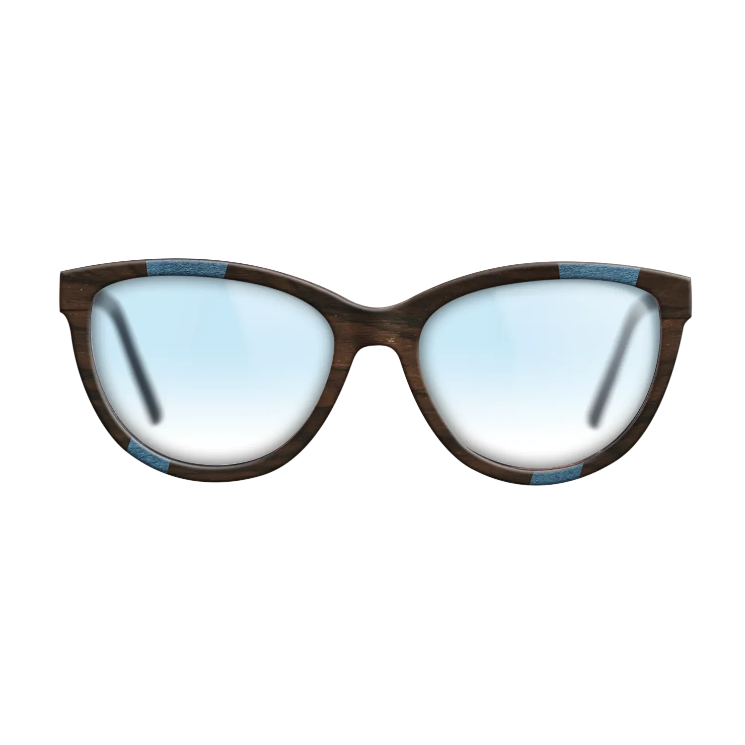 Ziricote Dark Quartered,Poplar Dyed: Blue Denim,Poplar Dyed: Grey,Walnut Claro Dark: Fractal - The Maiden - Cat - 1303 - SIRIS wood optic