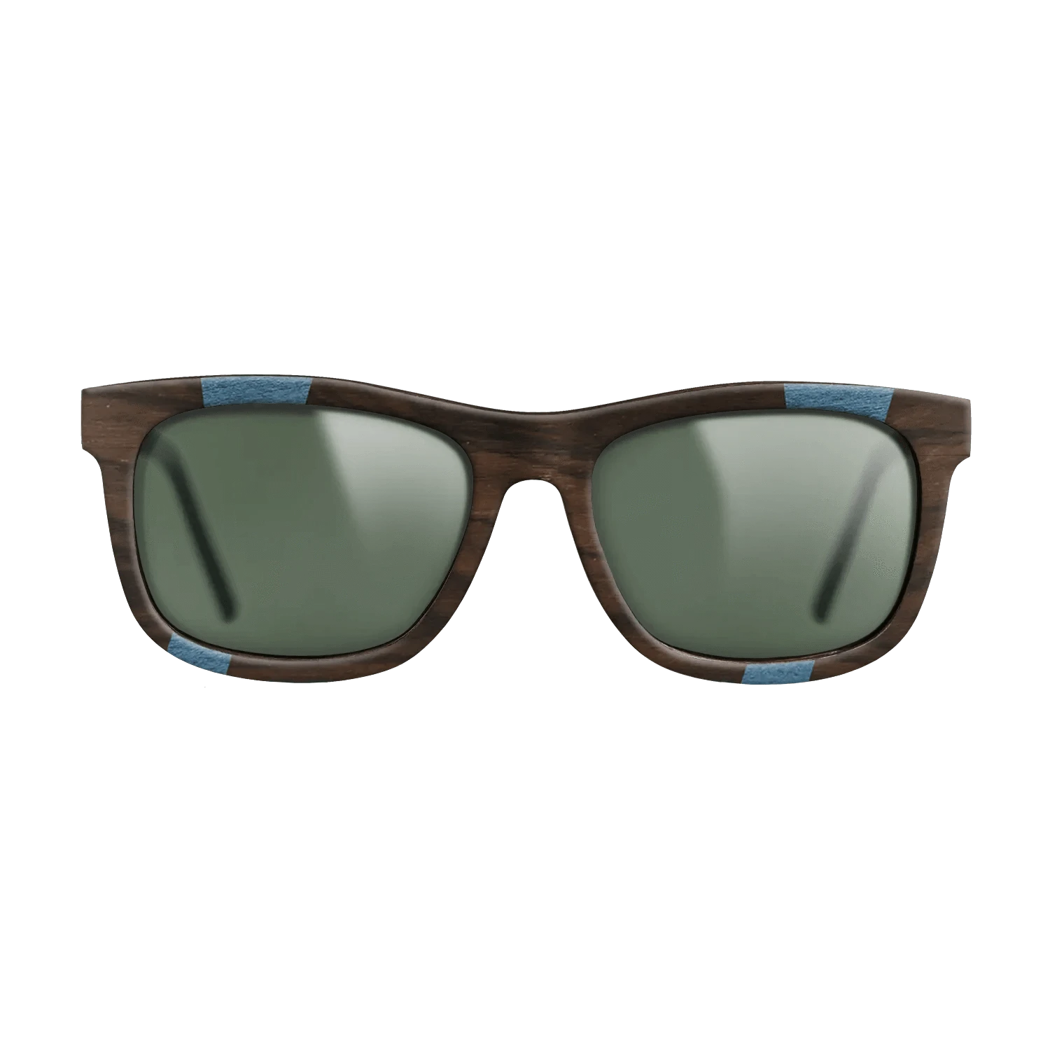 Ziricote Dark Quartered,Poplar Dyed: Blue Denim,Poplar Dyed: Grey,Walnut Claro Dark: Fractal - The Hero - Square - 1303 - SIRIS wood optic