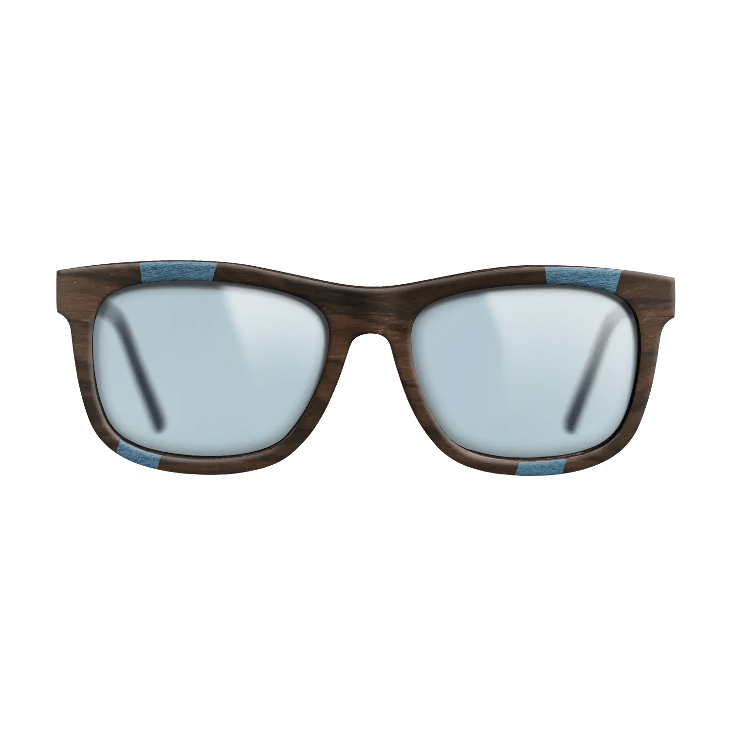 Ziricote Dark Quartered,Poplar Dyed: Blue Denim,Poplar Dyed: Grey,Walnut Claro Dark: Fractal - The Hero - Square - 1303 - SIRIS wood optic