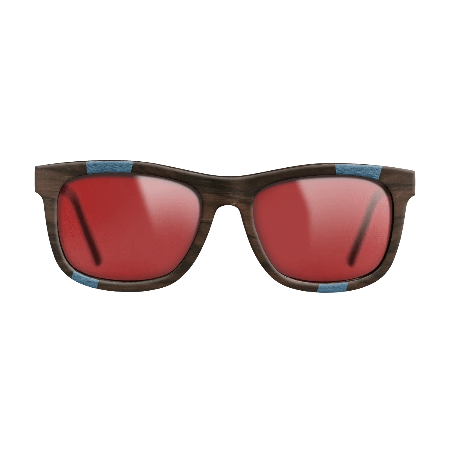 Ziricote Dark Quartered,Poplar Dyed: Blue Denim,Poplar Dyed: Grey,Walnut Claro Dark: Fractal - The Hero - Square - 1303 - SIRIS wood optic