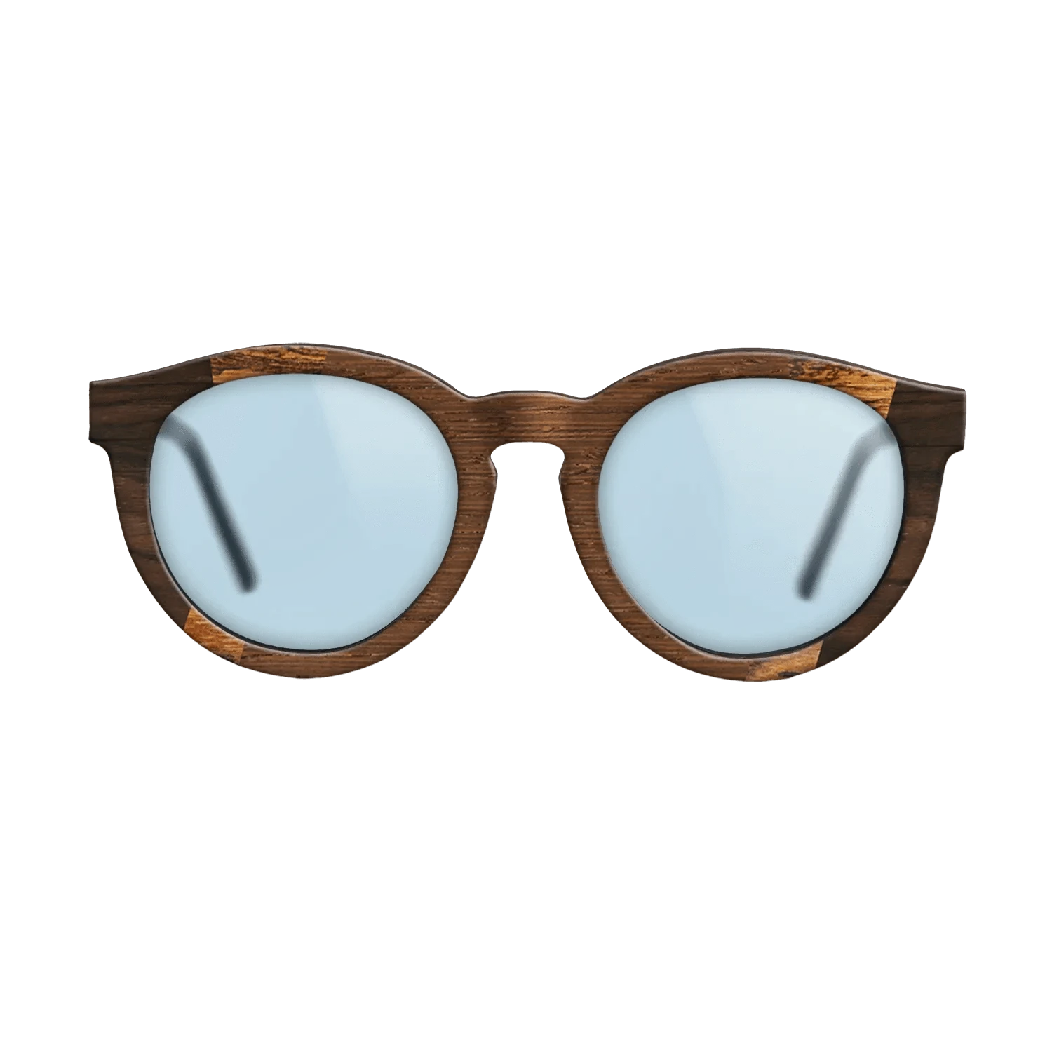 Wenge,Bocote,Ziricote Dark Quartered,Fumed Oak,Santos Rosewood Dark: Fractal - The Rebel - Round - 1543 - SIRIS wood optic