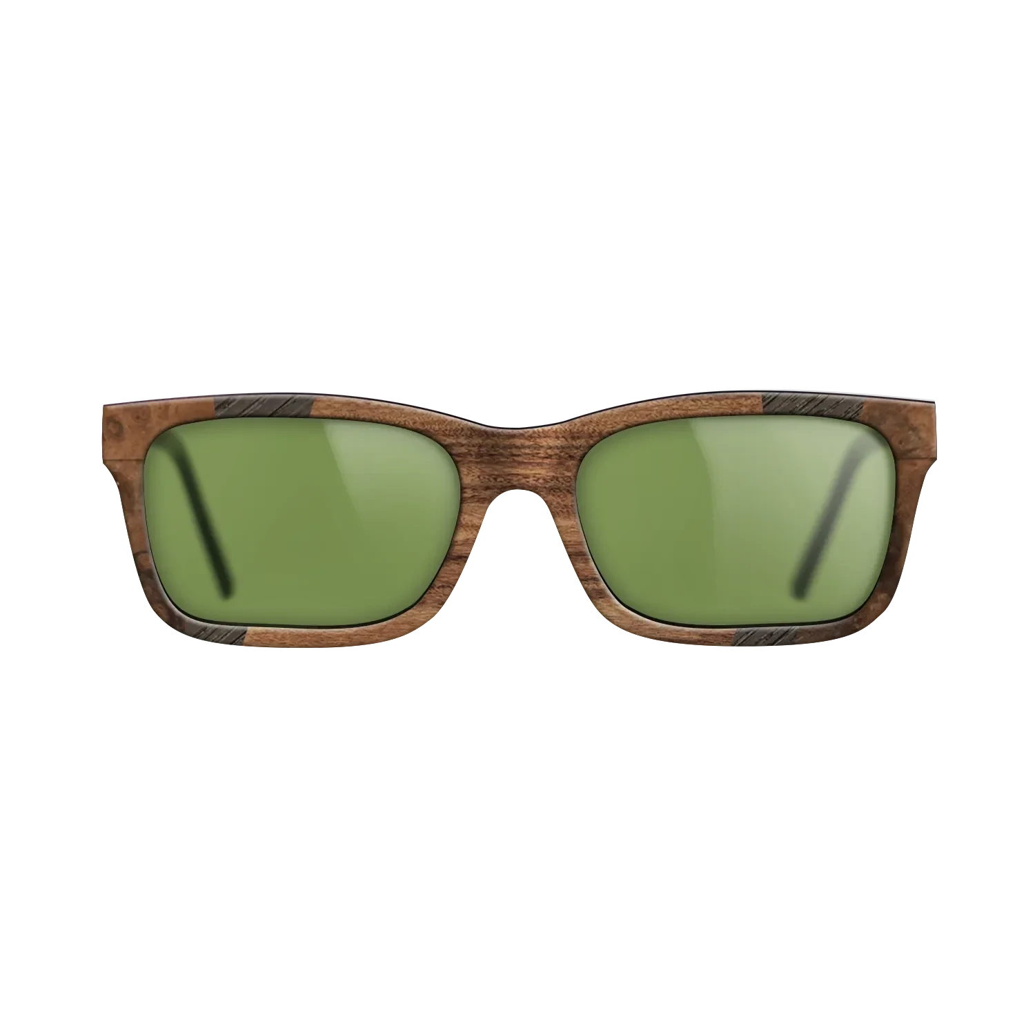 Santos Rosewood Dark,Walnut Burl,Fumed Oak,Walnut Claro Light: Fractal - The Sage - Rectangle - 1106 - SIRIS wood optic