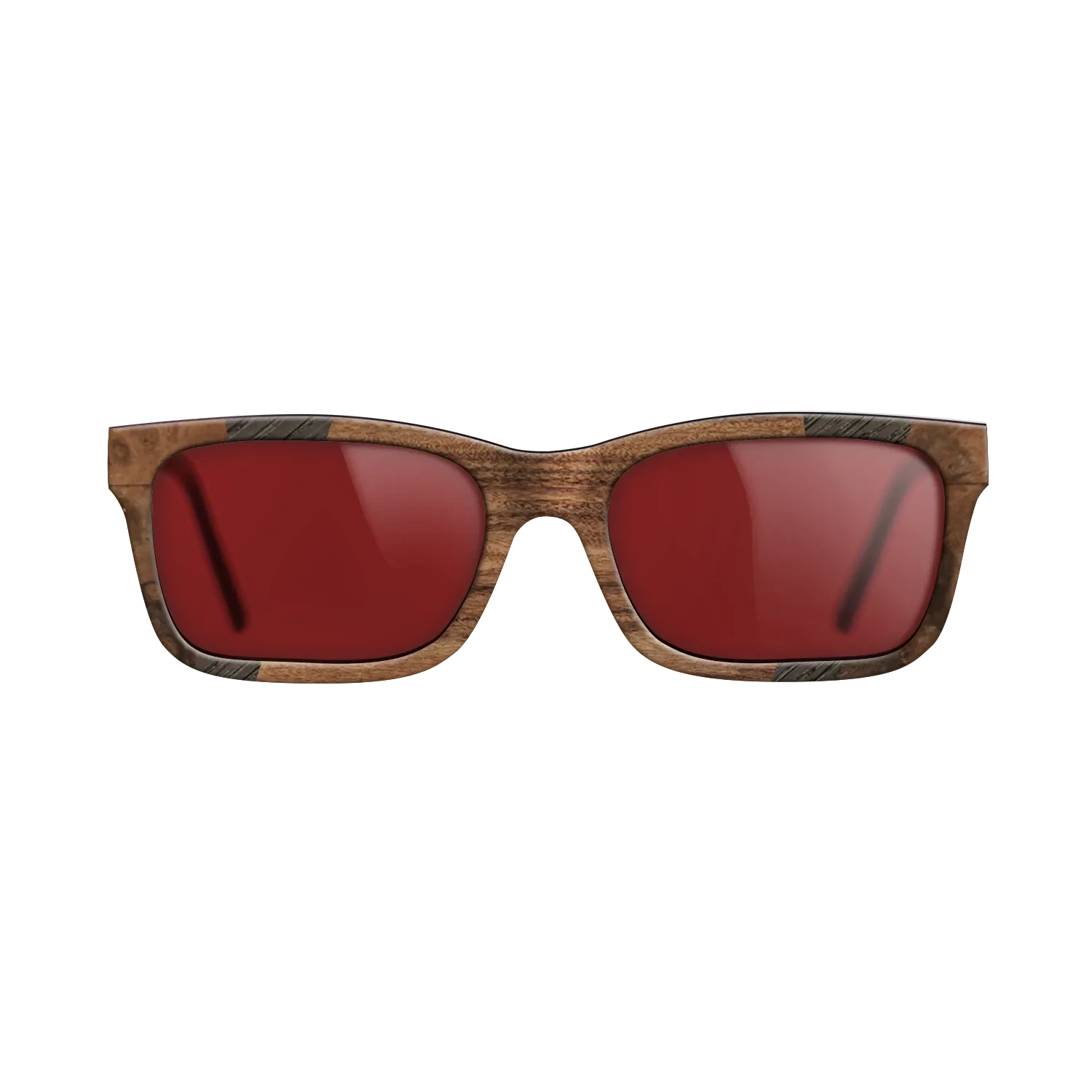 Santos Rosewood Dark,Walnut Burl,Fumed Oak,Walnut Claro Light: Fractal - The Sage - Rectangle - 1106 - SIRIS wood optic