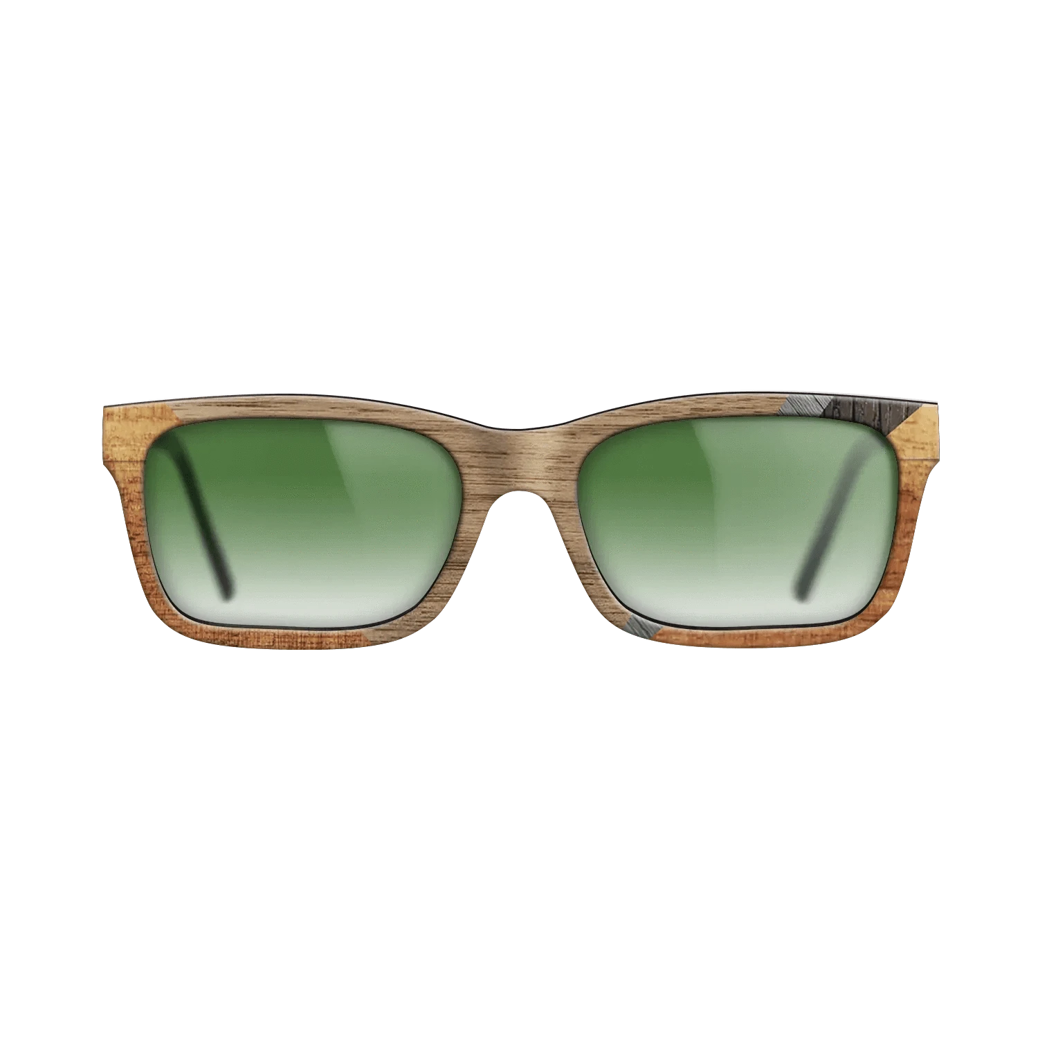 Walnut: Straight Grain,Koa,Fumed Oak,Poplar Dyed: Grey: Geometric - The Sage - Rectangle - 1264 - SIRIS wood optic