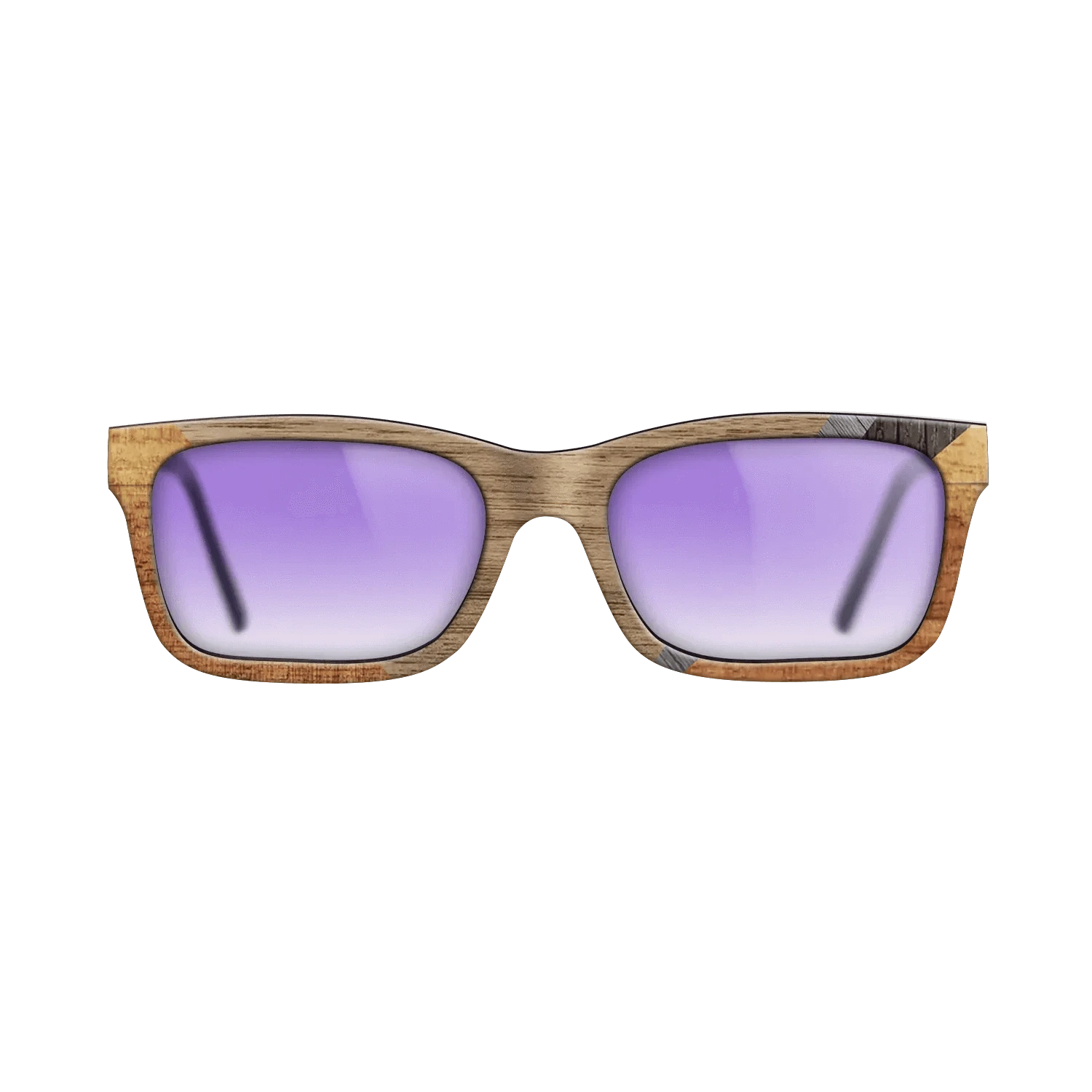 Walnut: Straight Grain,Koa,Fumed Oak,Poplar Dyed: Grey: Geometric - The Sage - Rectangle - 1264 - SIRIS wood optic