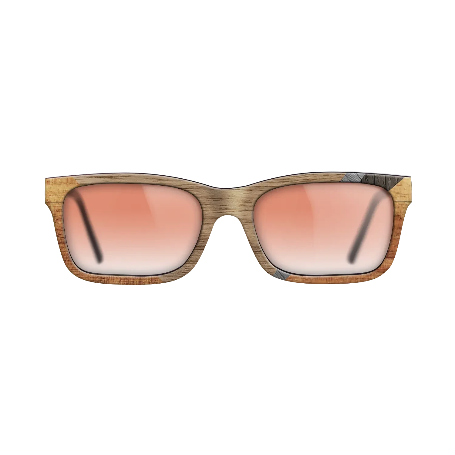 Walnut: Straight Grain,Koa,Fumed Oak,Poplar Dyed: Grey: Geometric - The Sage - Rectangle - 1264 - SIRIS wood optic