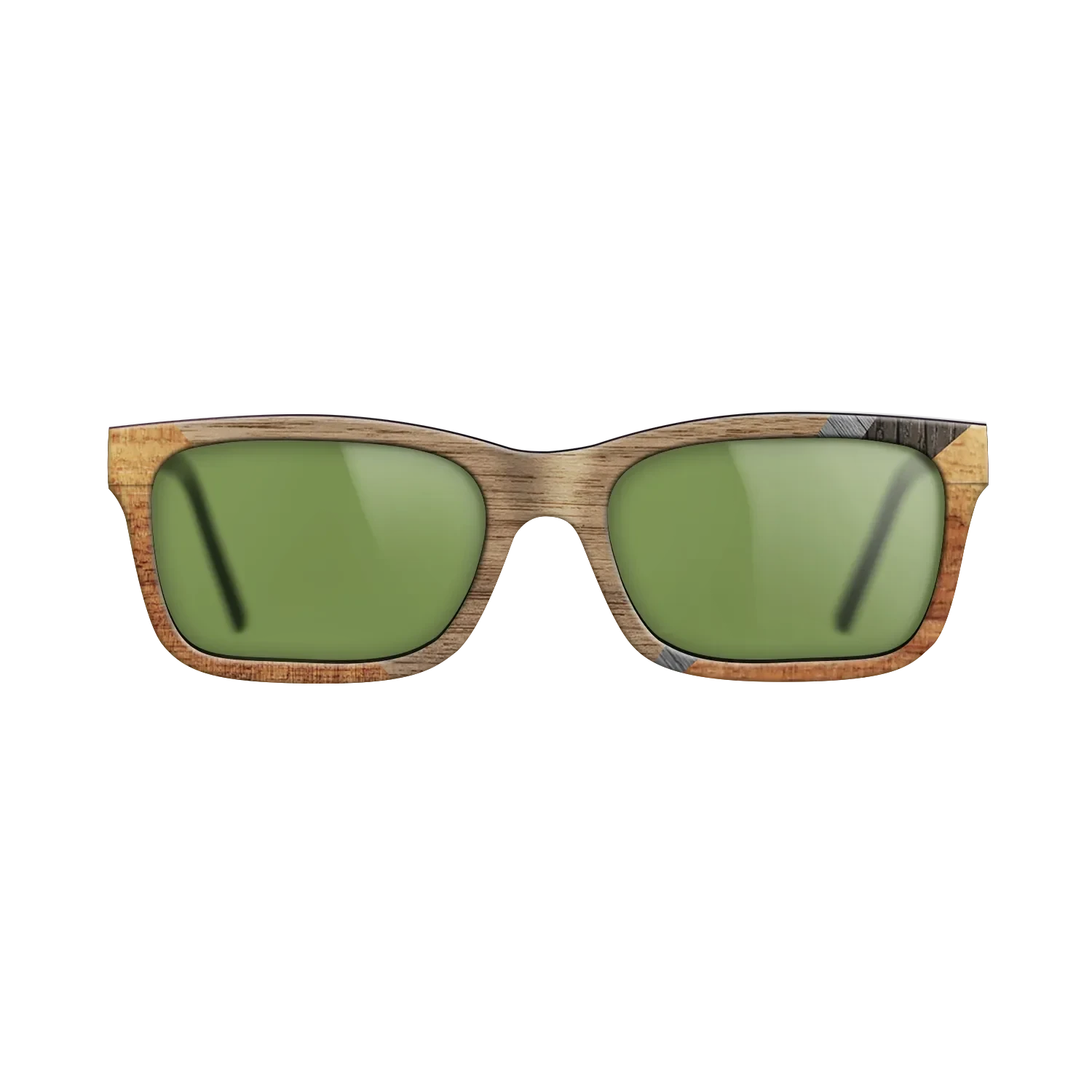 Walnut: Straight Grain,Koa,Fumed Oak,Poplar Dyed: Grey: Geometric - The Sage - Rectangle - 1264 - SIRIS wood optic